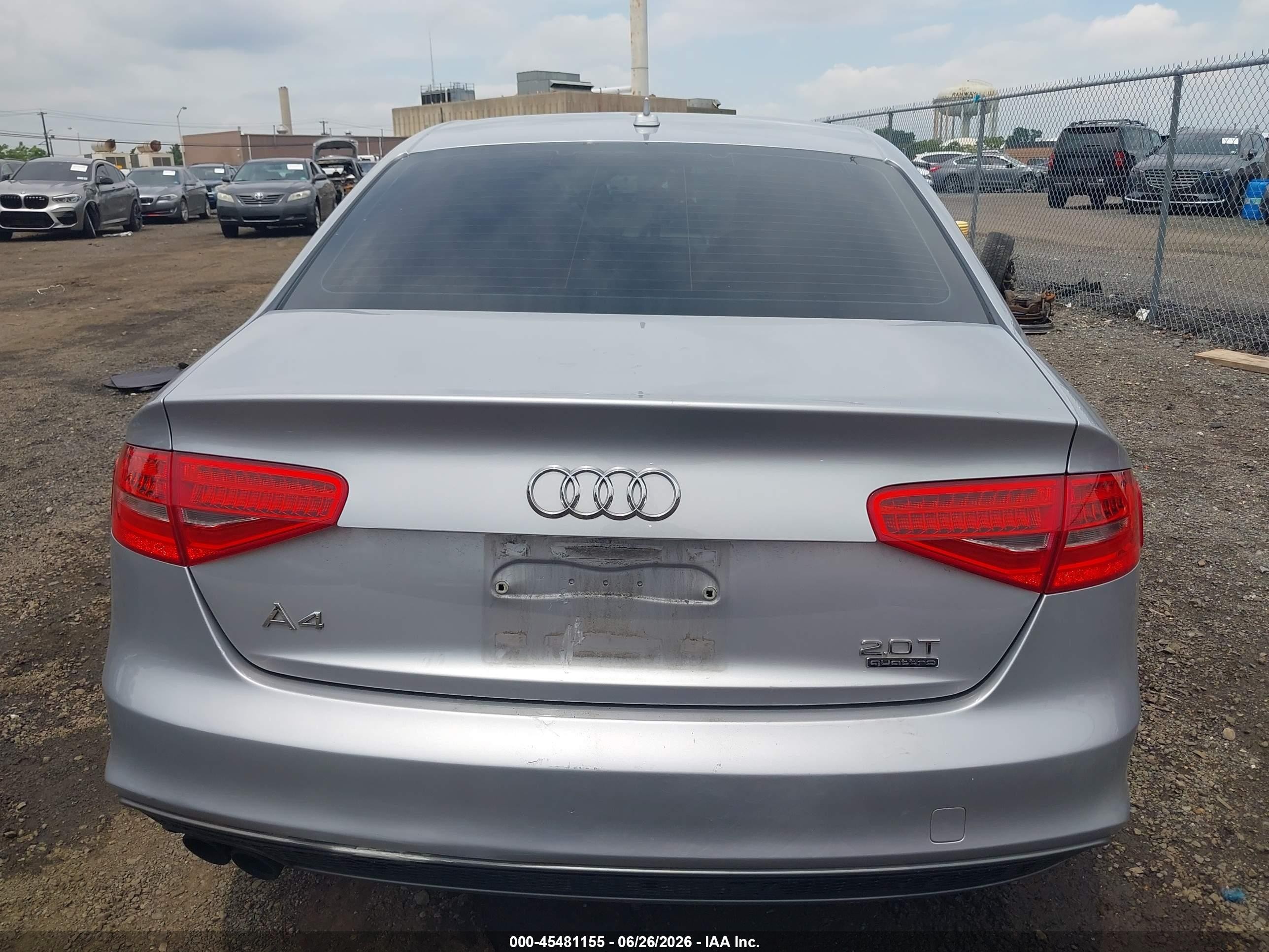 2015 Audi A4 2.0t Premium Silver vin: WAUBFAFL3FN038006