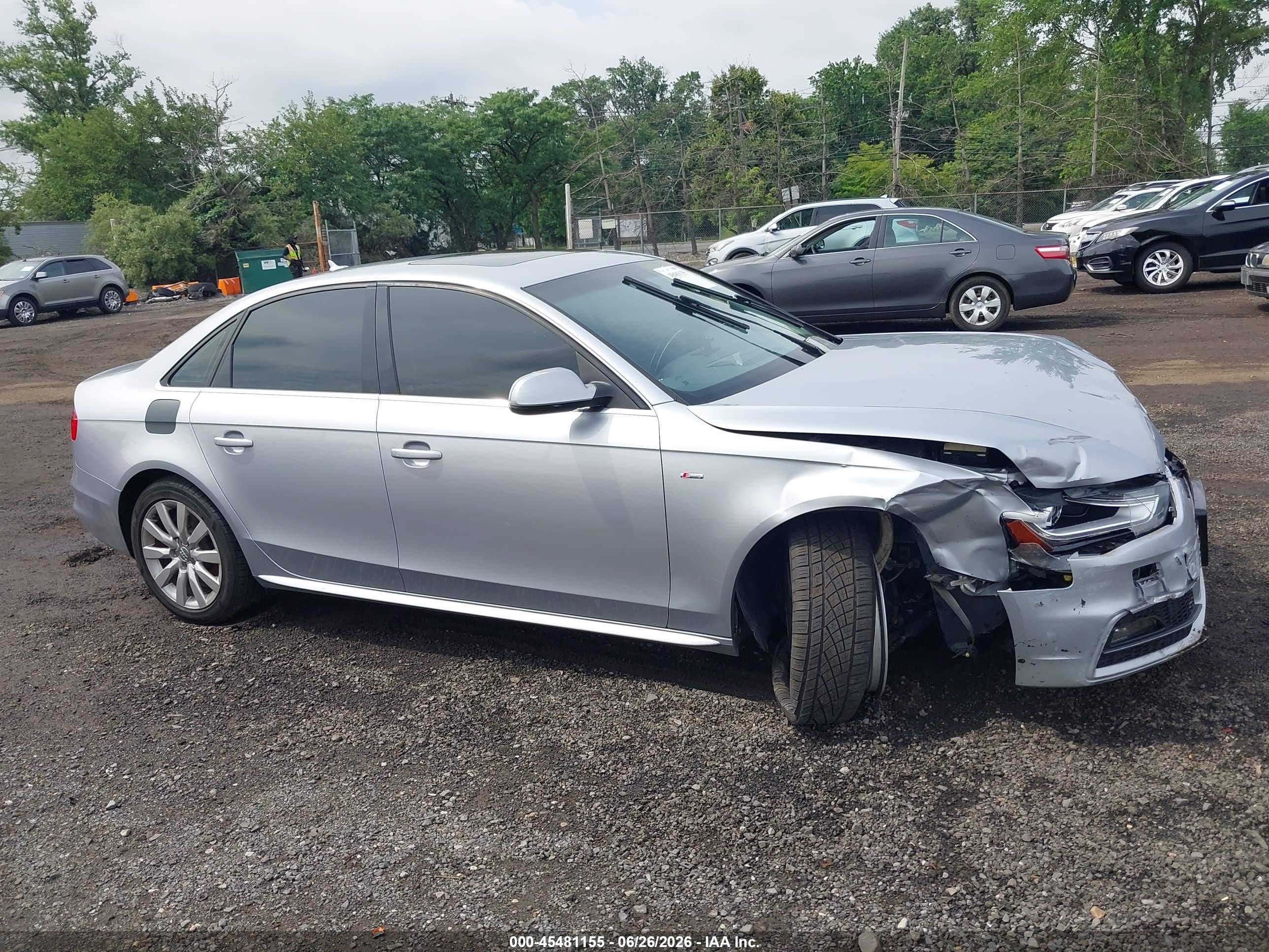 2015 Audi A4 2.0t Premium Silver vin: WAUBFAFL3FN038006