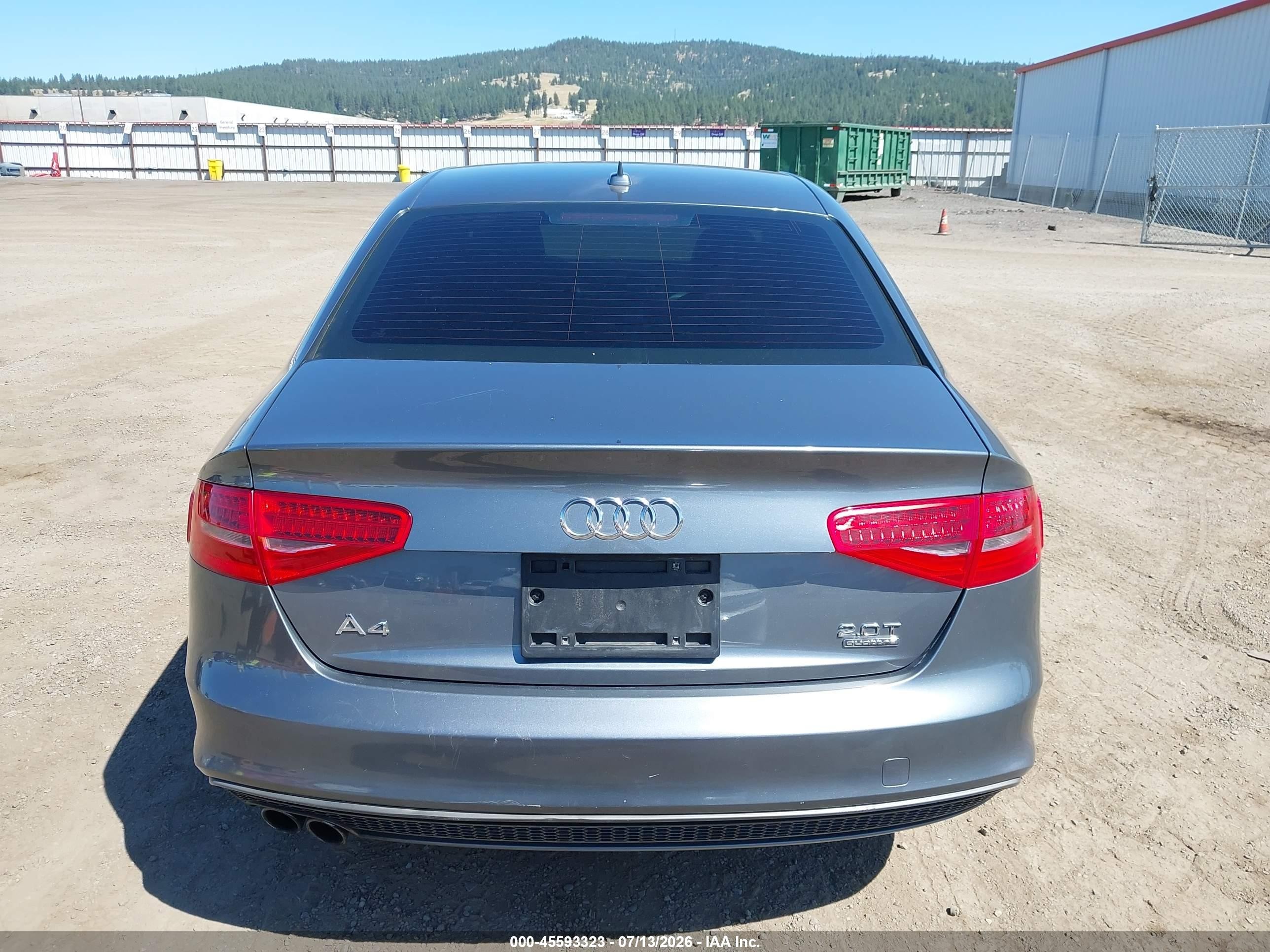 2015 Audi A4 2.0t Premium Gray vin: WAUBFAFL3FN046056