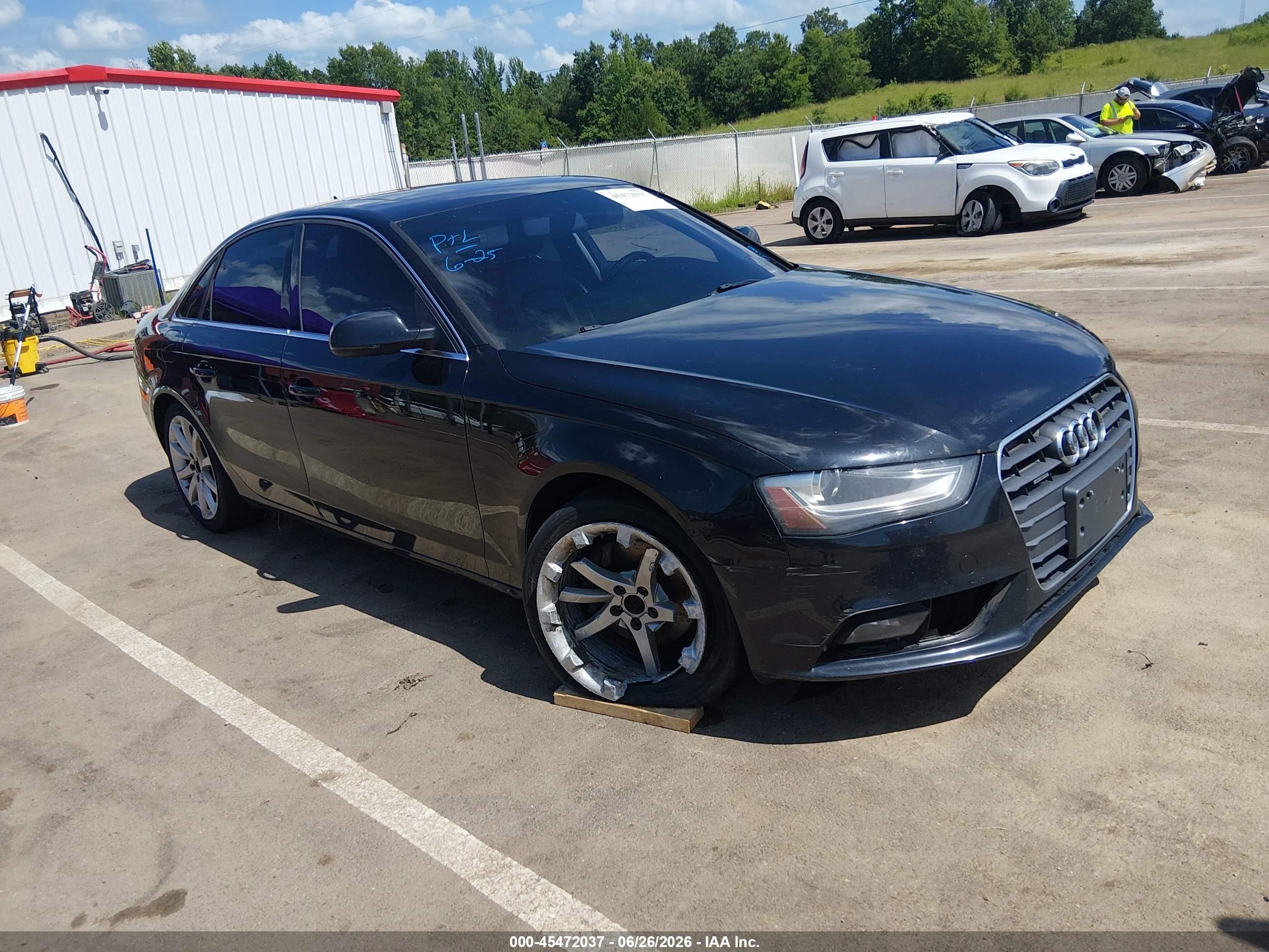 2013 Audi A4 2.0t Premium Black vin: WAUBFAFL4DN028405