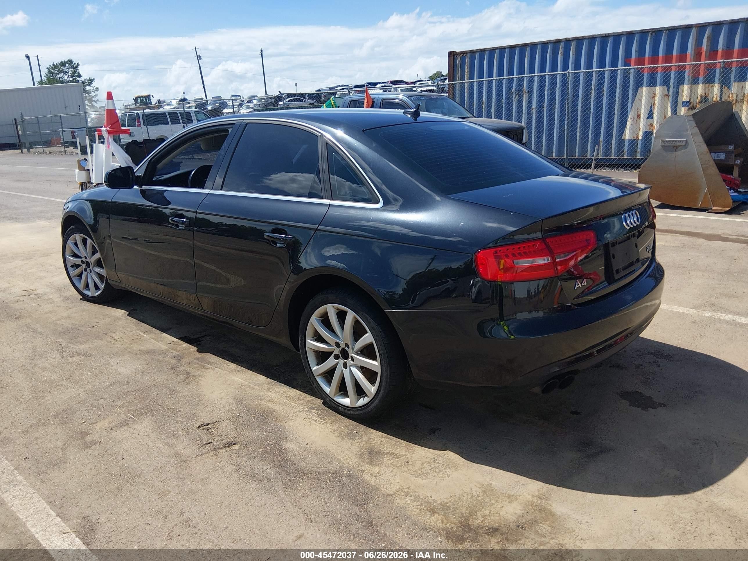 2013 Audi A4 2.0t Premium Black vin: WAUBFAFL4DN028405
