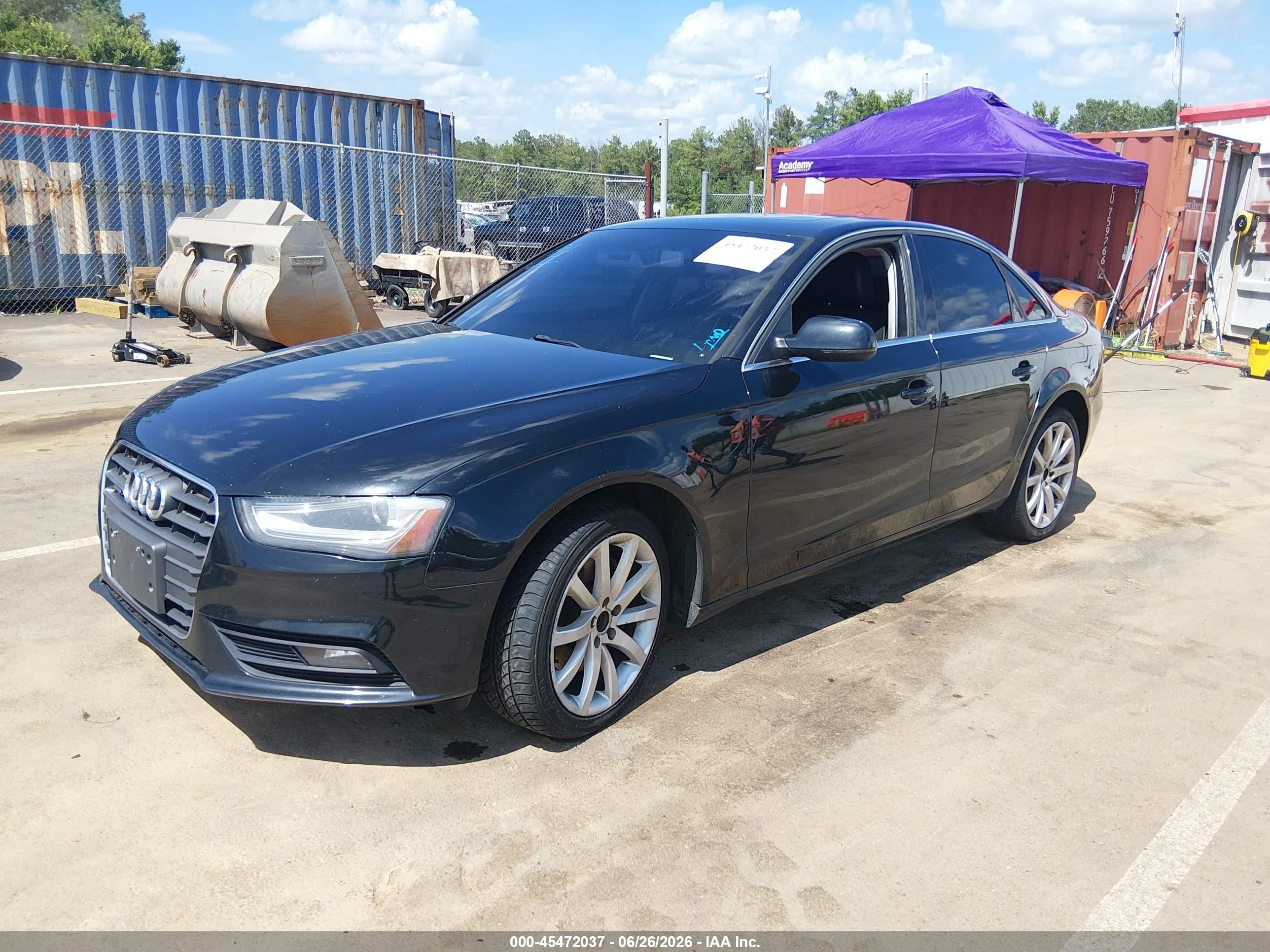 2013 Audi A4 2.0t Premium Black vin: WAUBFAFL4DN028405