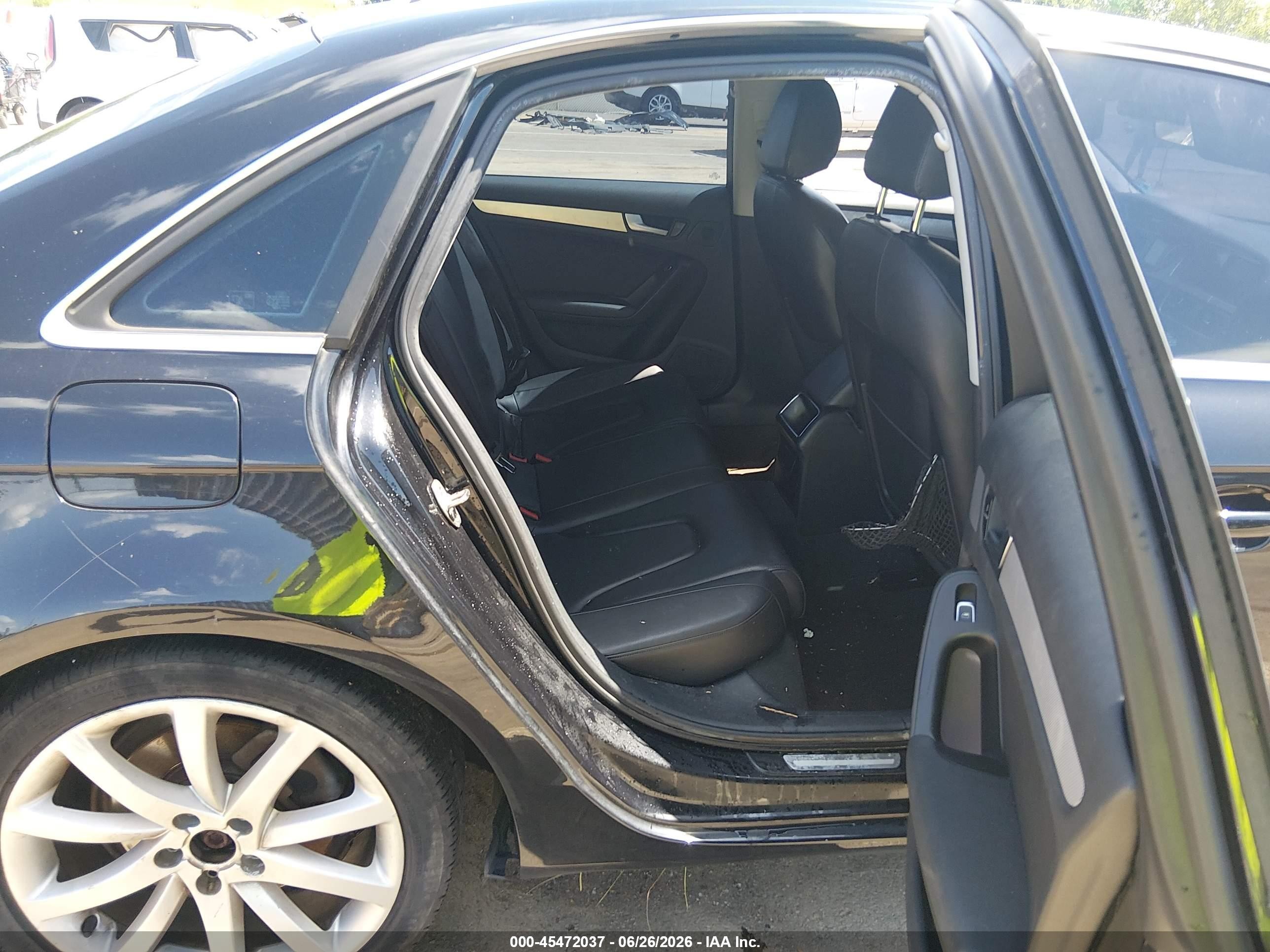 2013 Audi A4 2.0t Premium Black vin: WAUBFAFL4DN028405