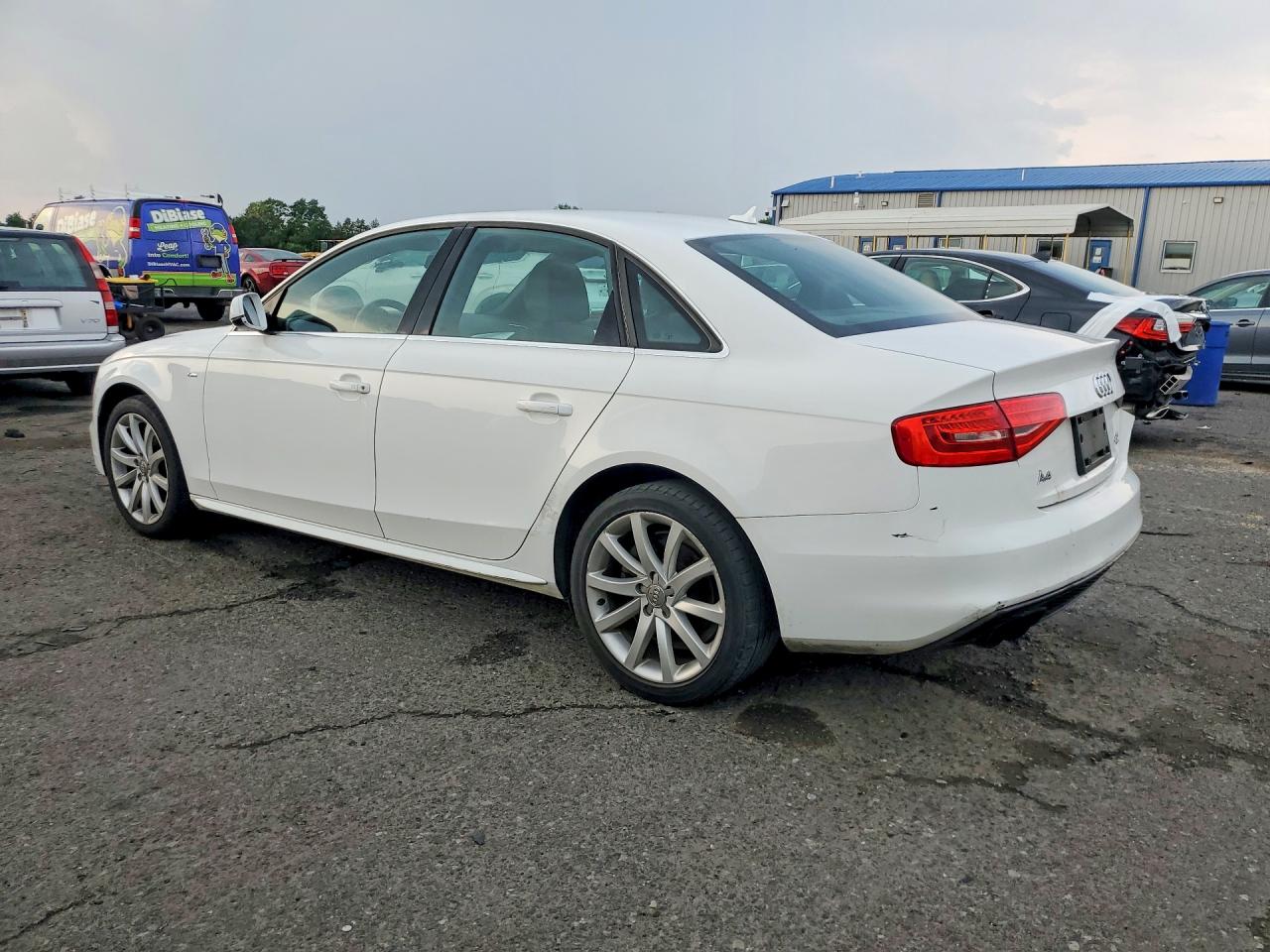 2014 Audi A4 Premium White vin: WAUBFAFL4EA063471