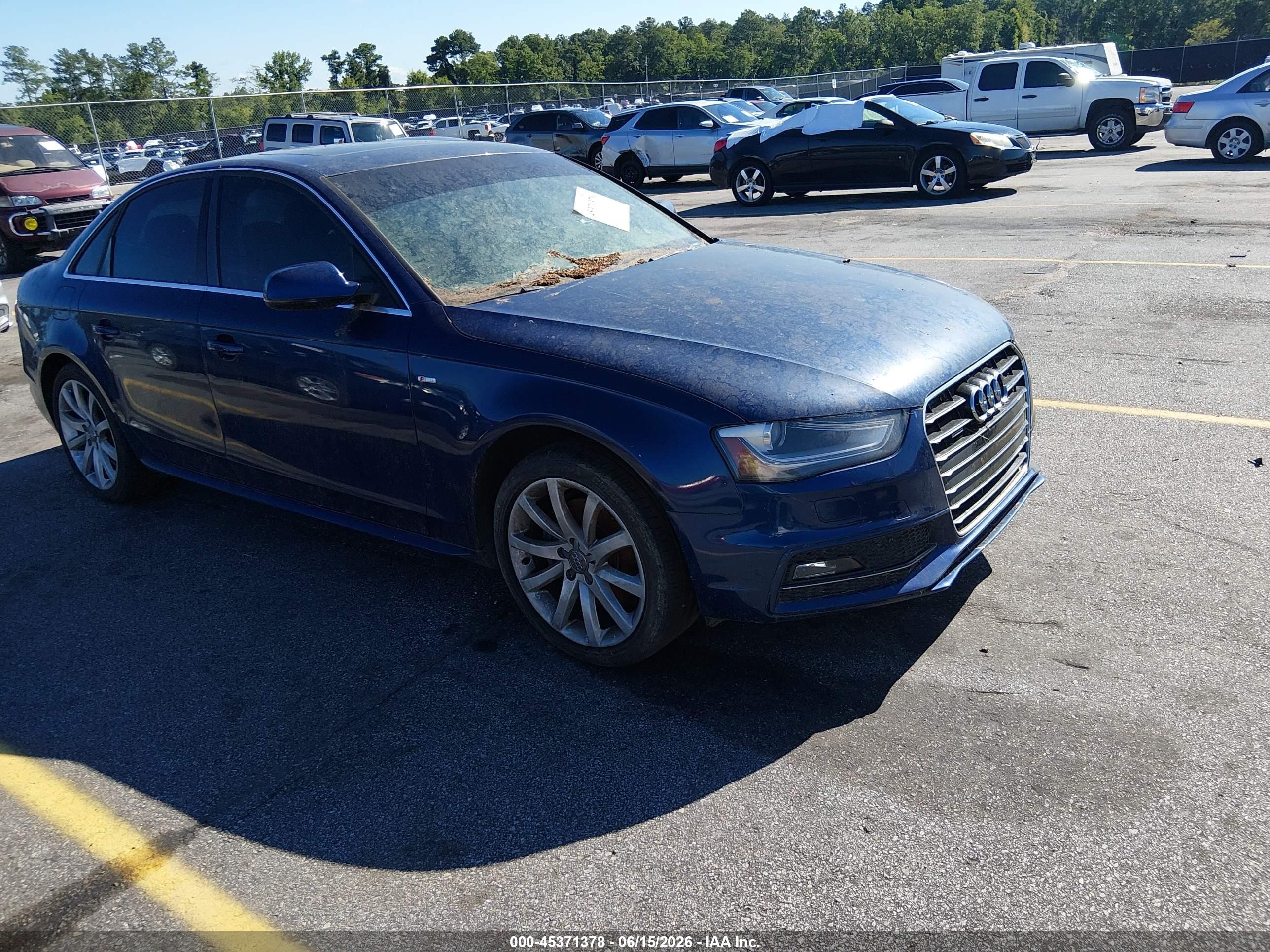 2014 Audi A4 2.0t Premium Blue vin: WAUBFAFL4EN019186