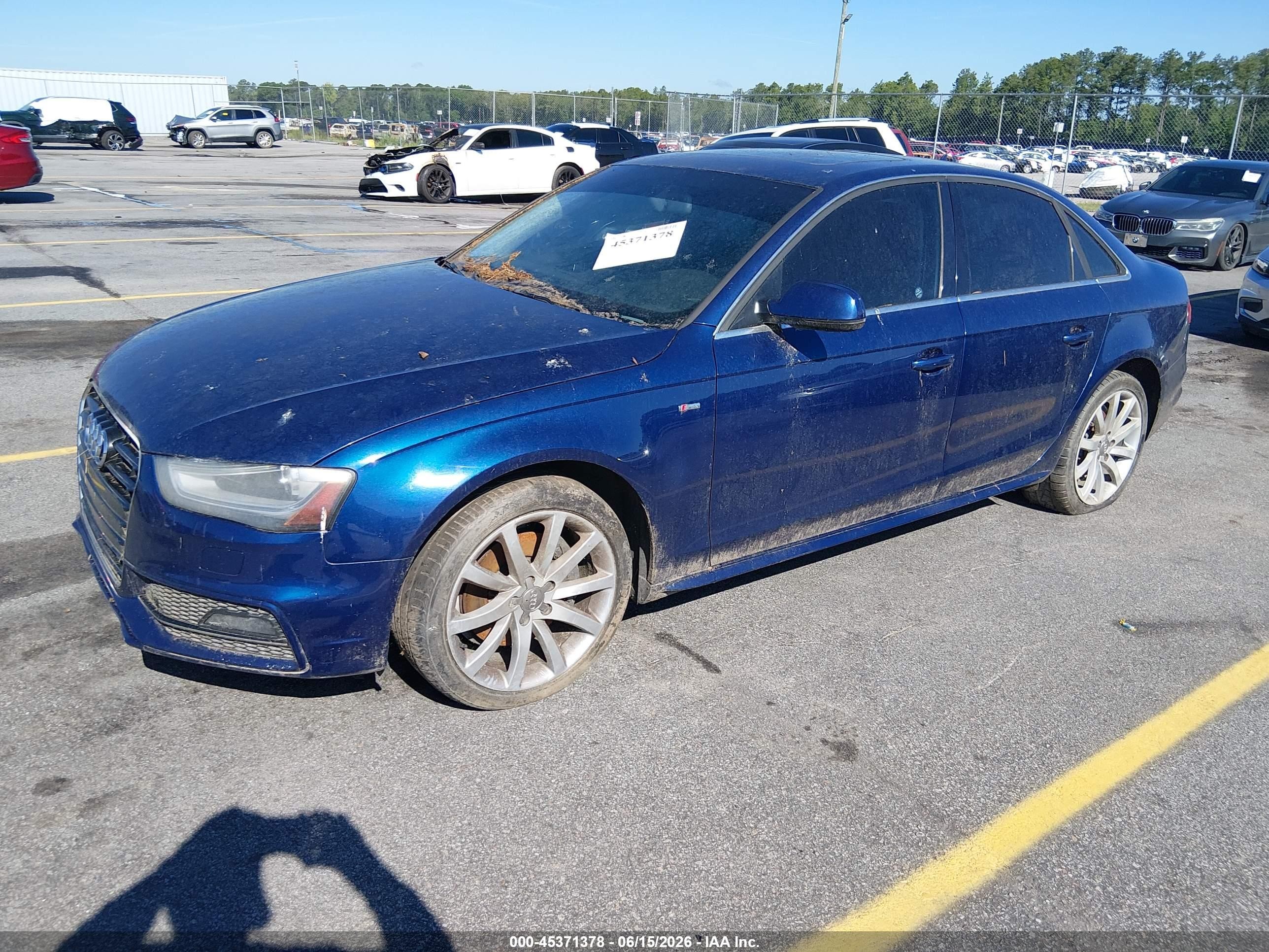 2014 Audi A4 2.0t Premium Blue vin: WAUBFAFL4EN019186