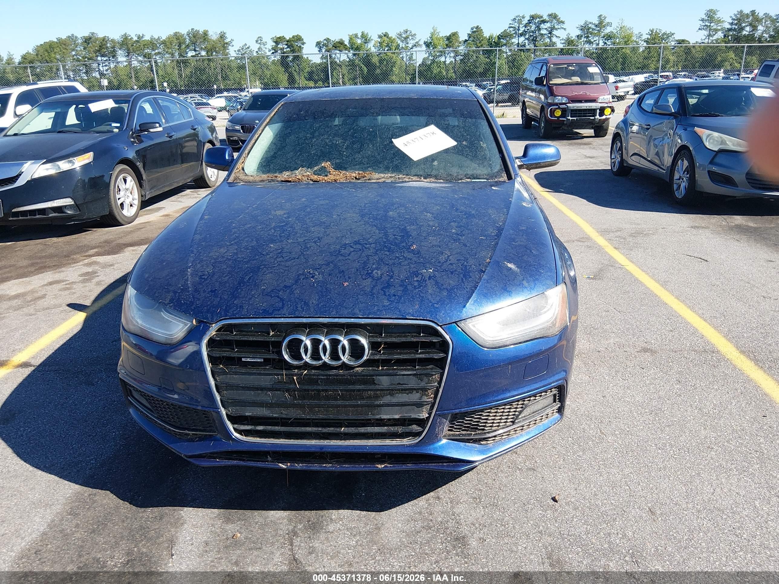 2014 Audi A4 2.0t Premium Blue vin: WAUBFAFL4EN019186