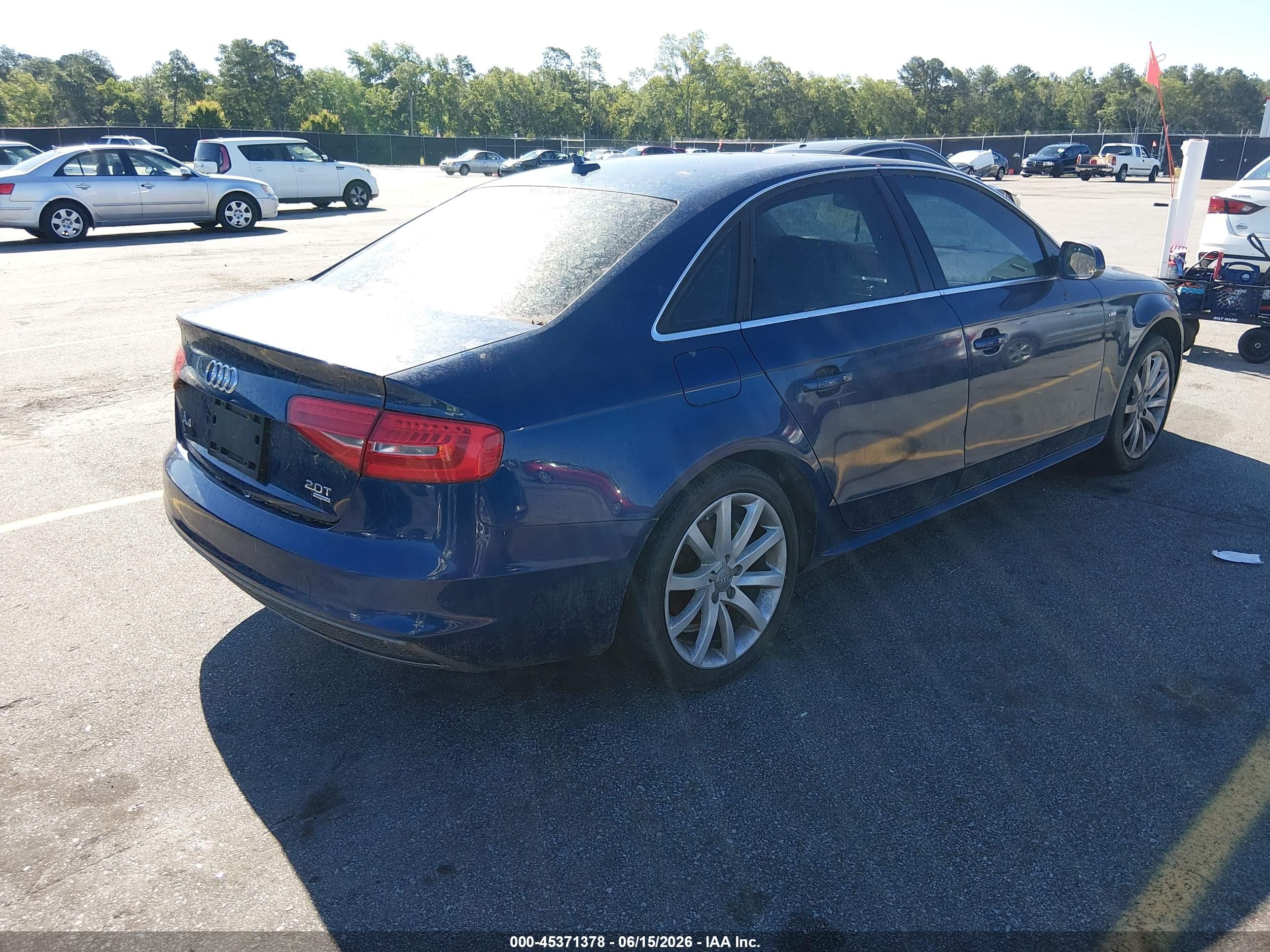 2014 Audi A4 2.0t Premium Blue vin: WAUBFAFL4EN019186