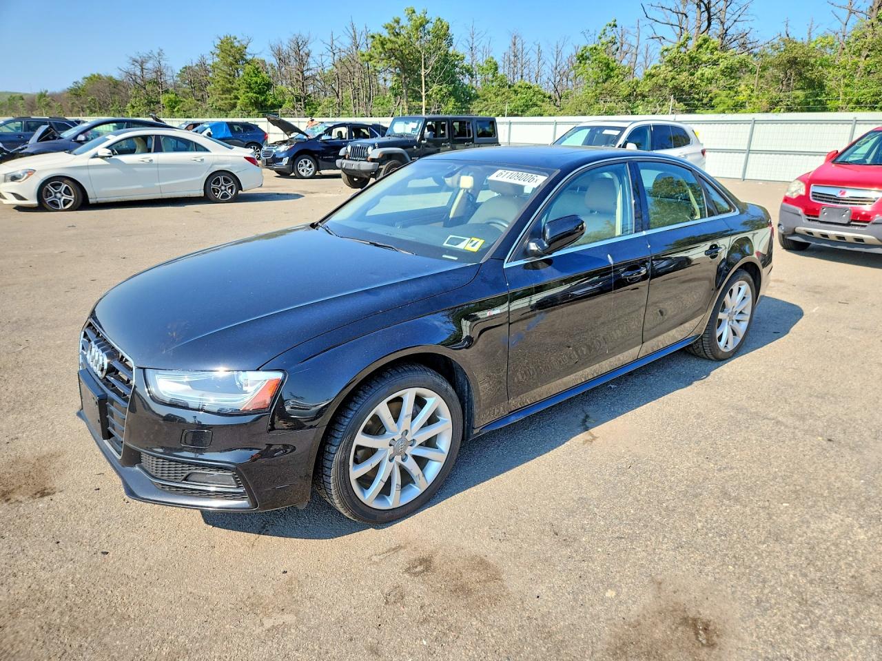 2014 Audi A4 Premium Black vin: WAUBFAFL4EN024808