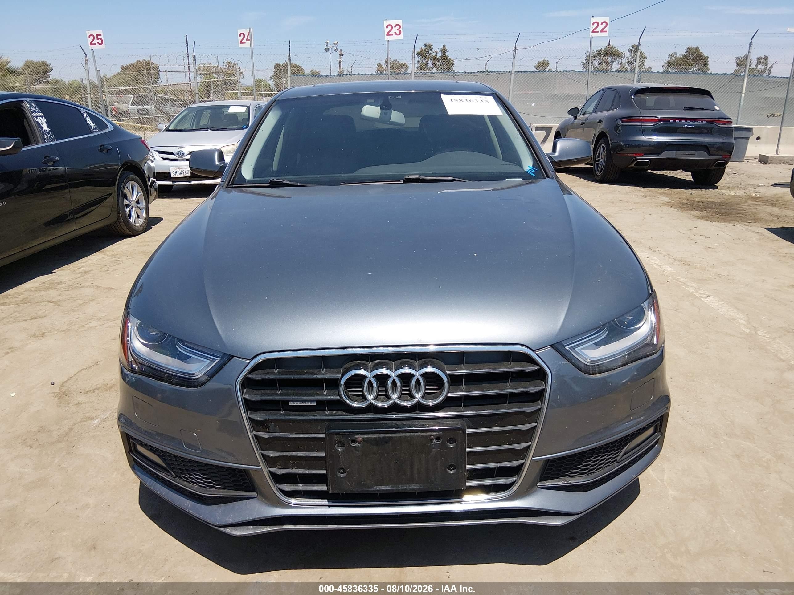 2014 Audi A4 2.0t Premium Gray vin: WAUBFAFL4EN033914