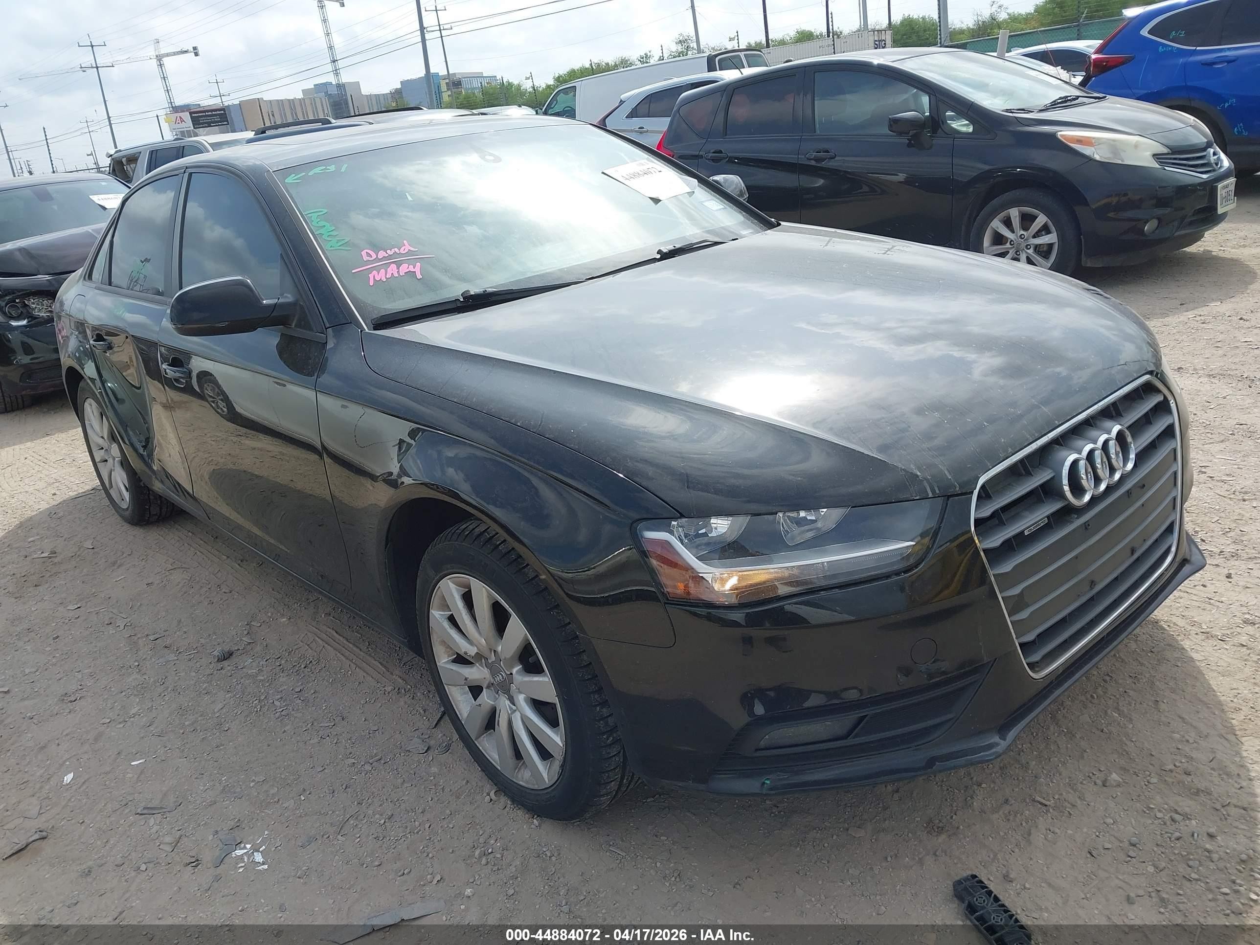 2014 Audi A4 2.0t Premium Black vin: WAUBFAFL4EN038661