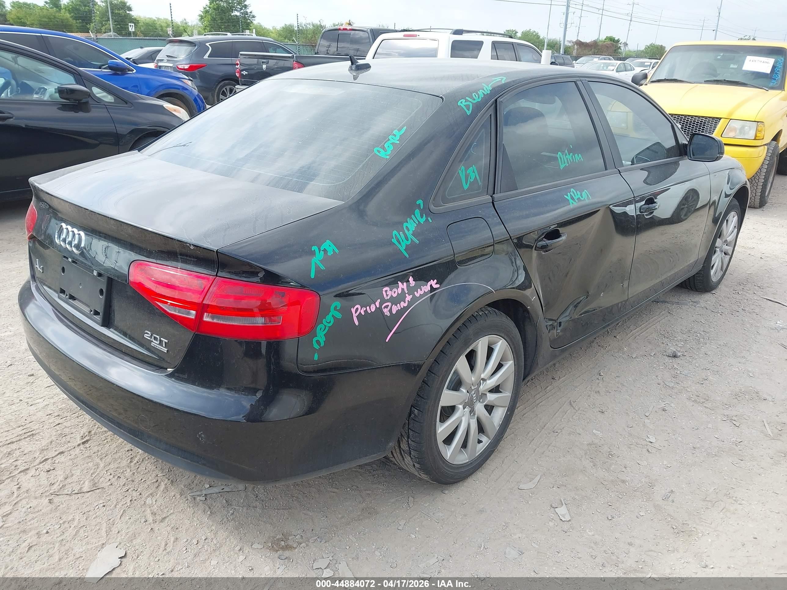 2014 Audi A4 2.0t Premium Black vin: WAUBFAFL4EN038661
