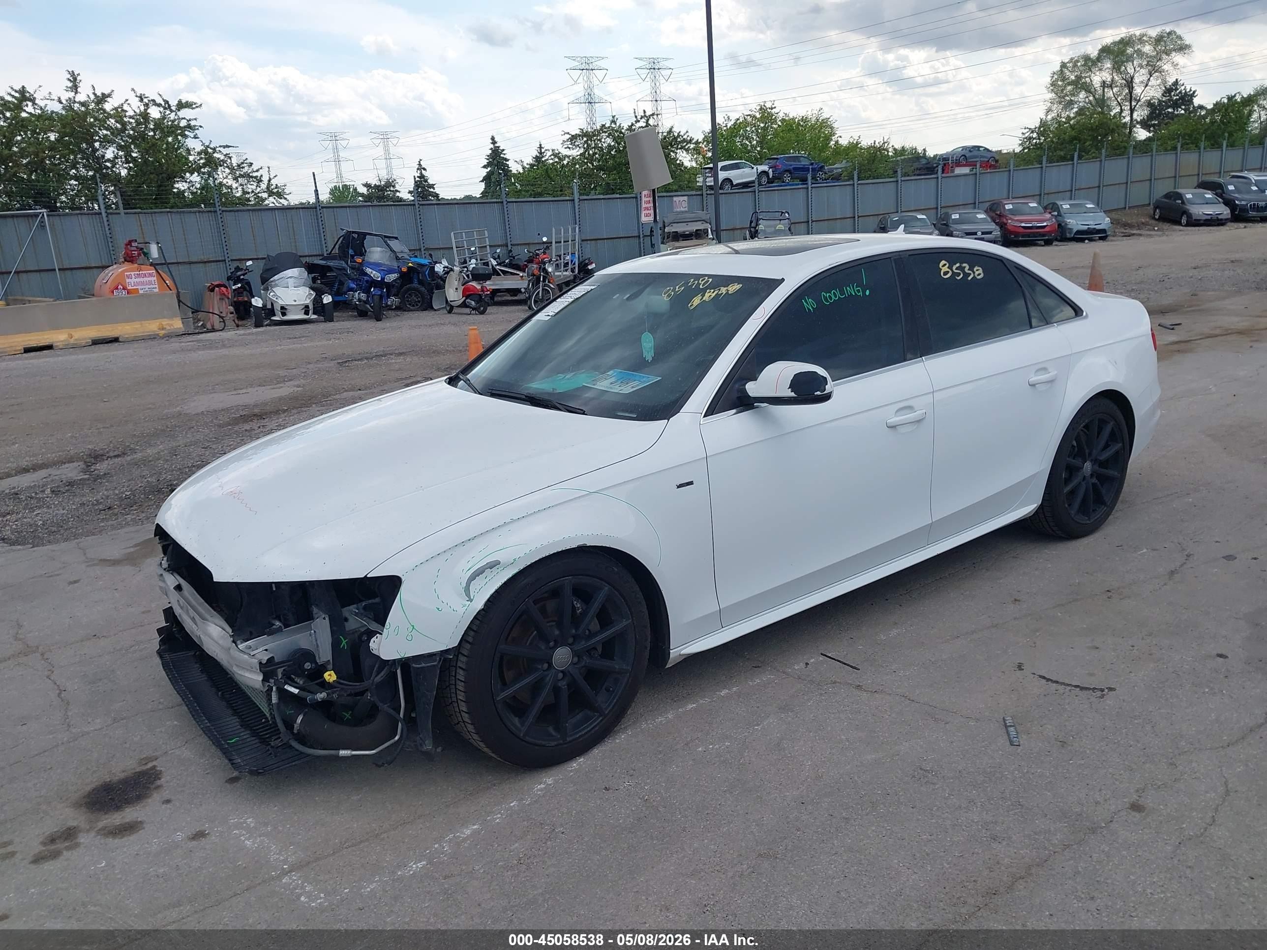 2015 Audi A4 2.0t Premium White vin: WAUBFAFL4FN006262
