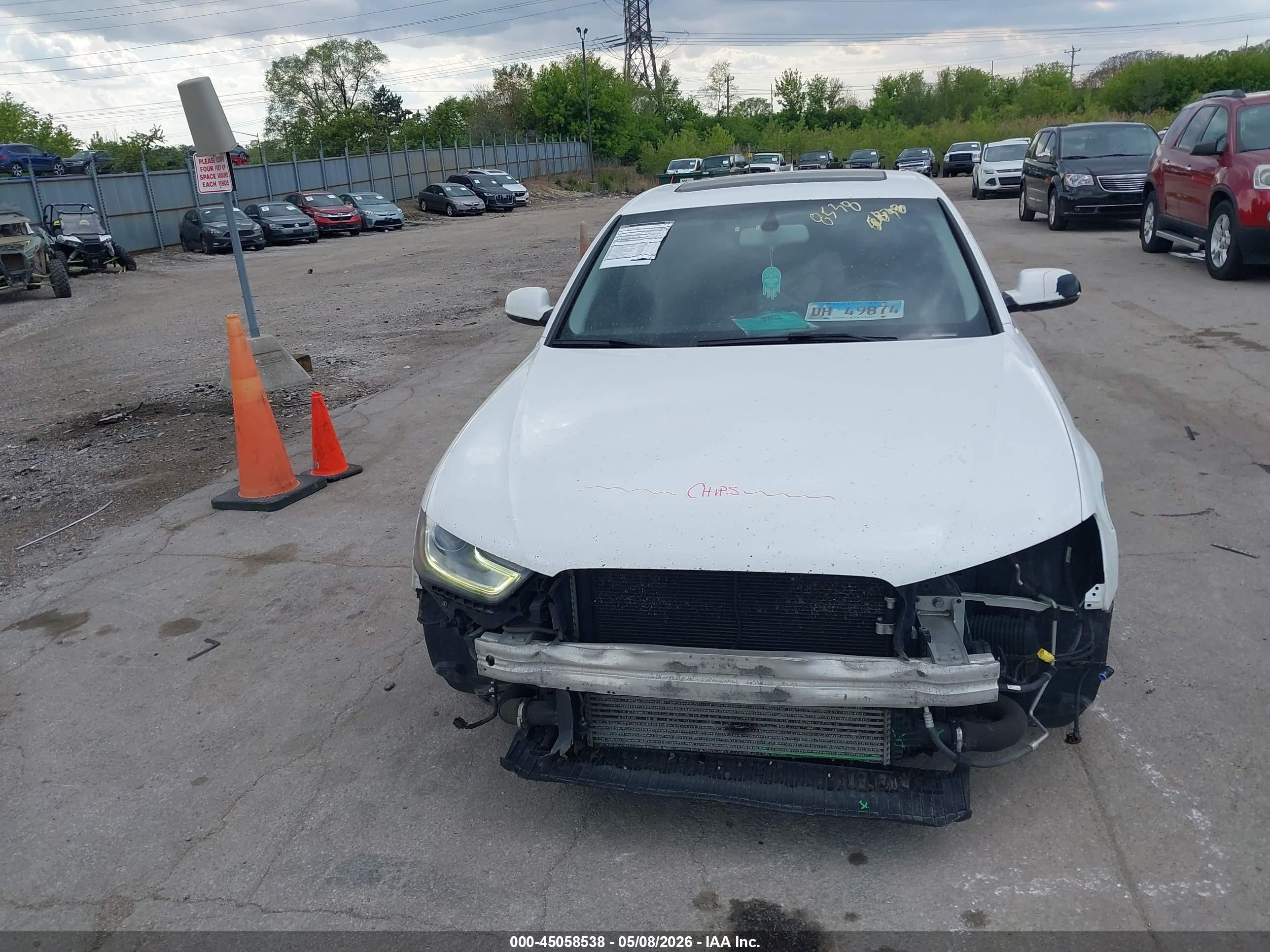 2015 Audi A4 2.0t Premium White vin: WAUBFAFL4FN006262