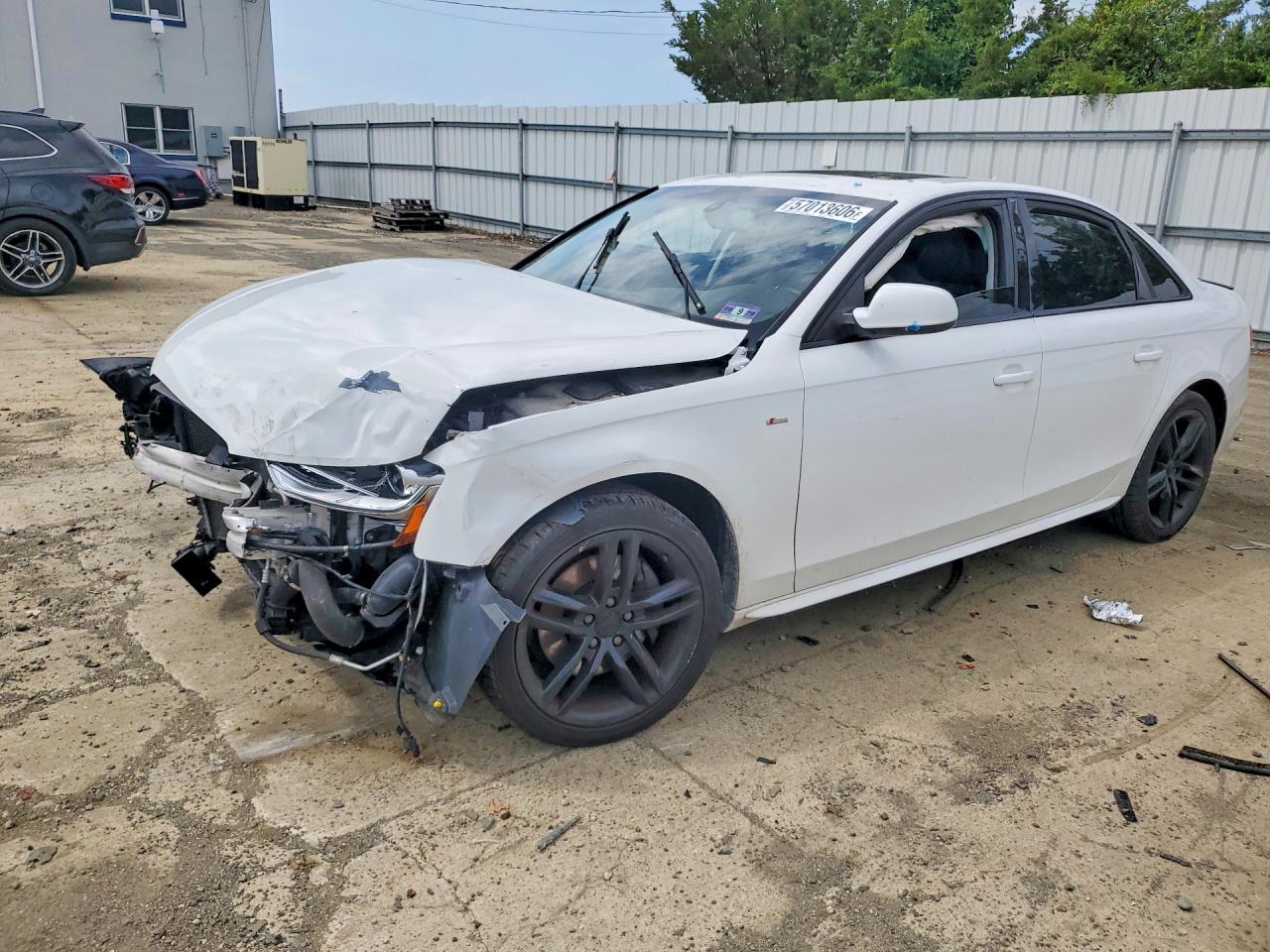 2016 Audi A4 Premium S-line White vin: WAUBFAFL4GN016324