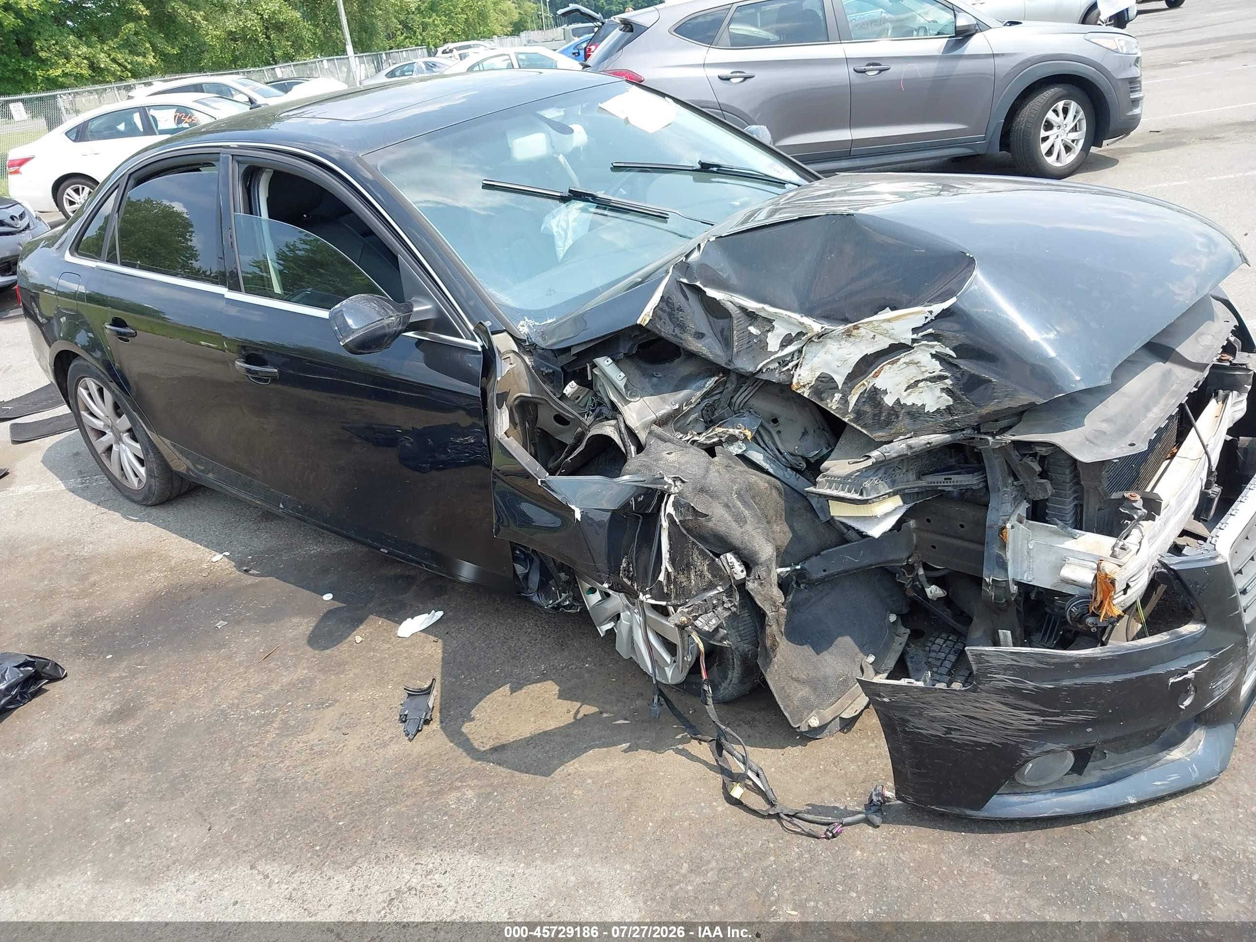 2012 Audi A4 2.0t Premium Black vin: WAUBFAFL5CN015273