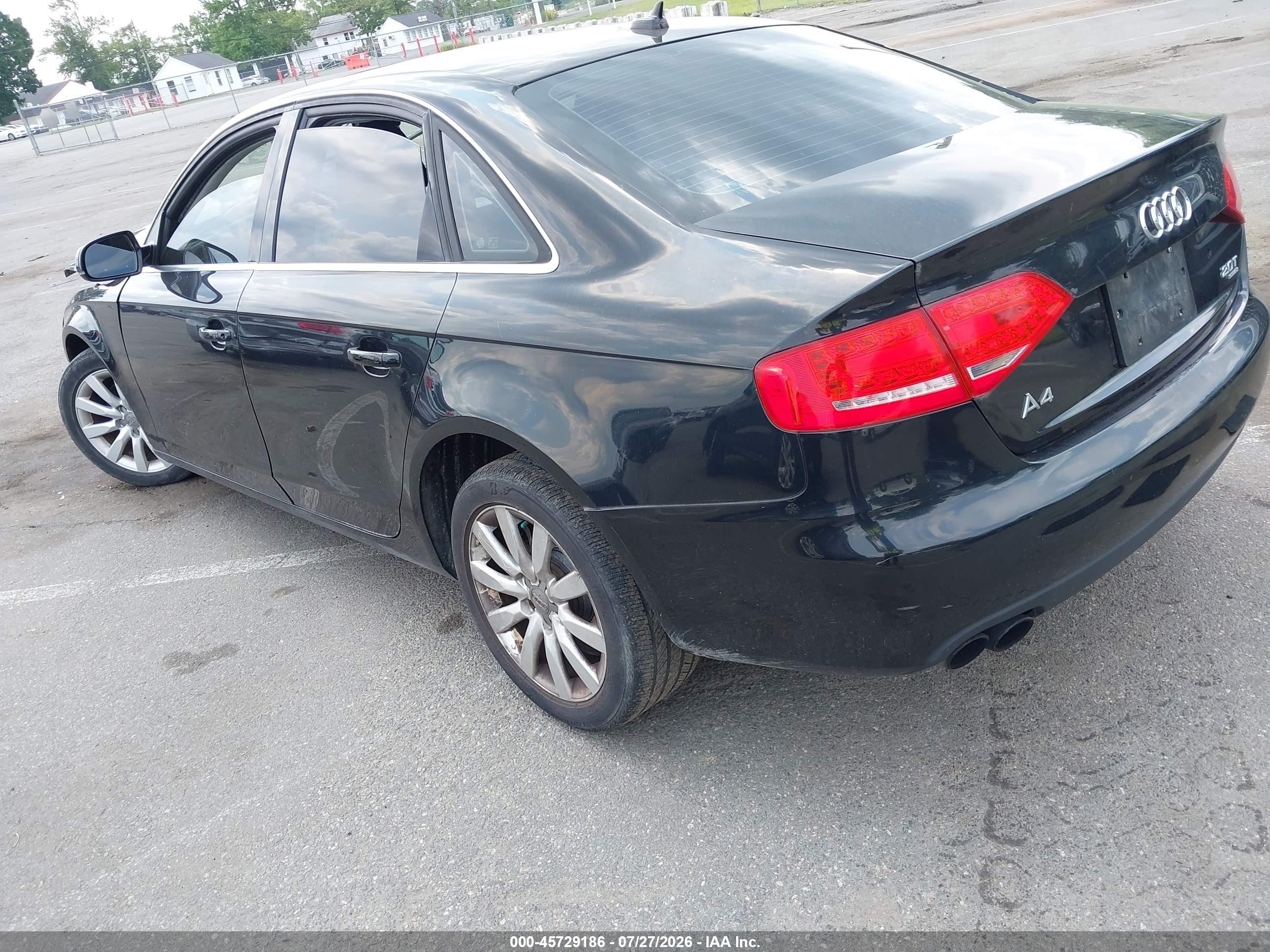 2012 Audi A4 2.0t Premium Black vin: WAUBFAFL5CN015273