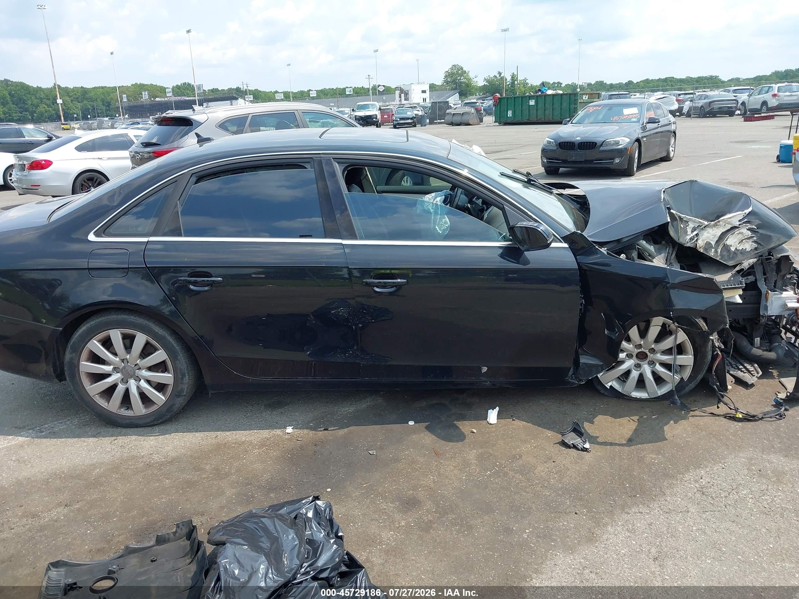 2012 Audi A4 2.0t Premium Black vin: WAUBFAFL5CN015273