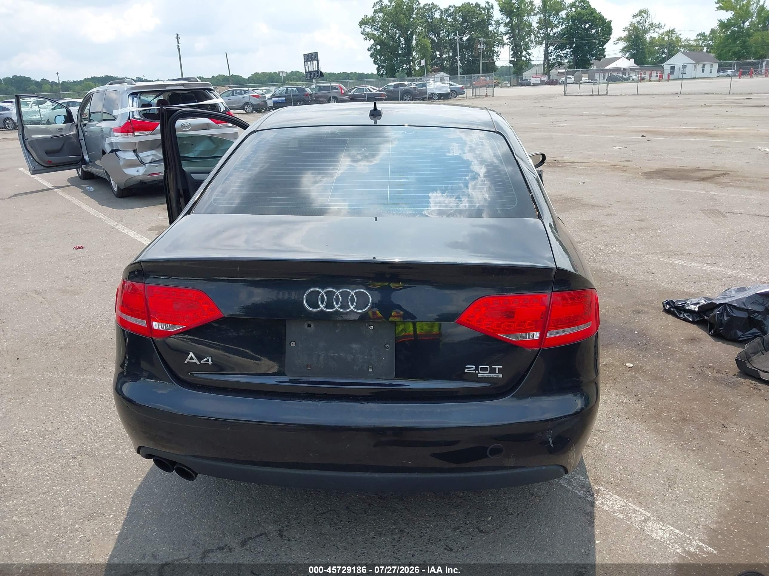 2012 Audi A4 2.0t Premium Black vin: WAUBFAFL5CN015273