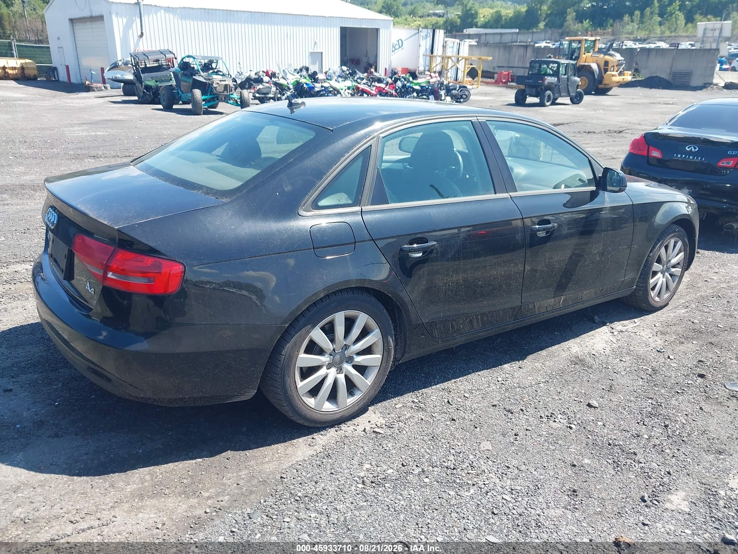 2013 Audi A4 2.0t Premium Black vin: WAUBFAFL5DN009877