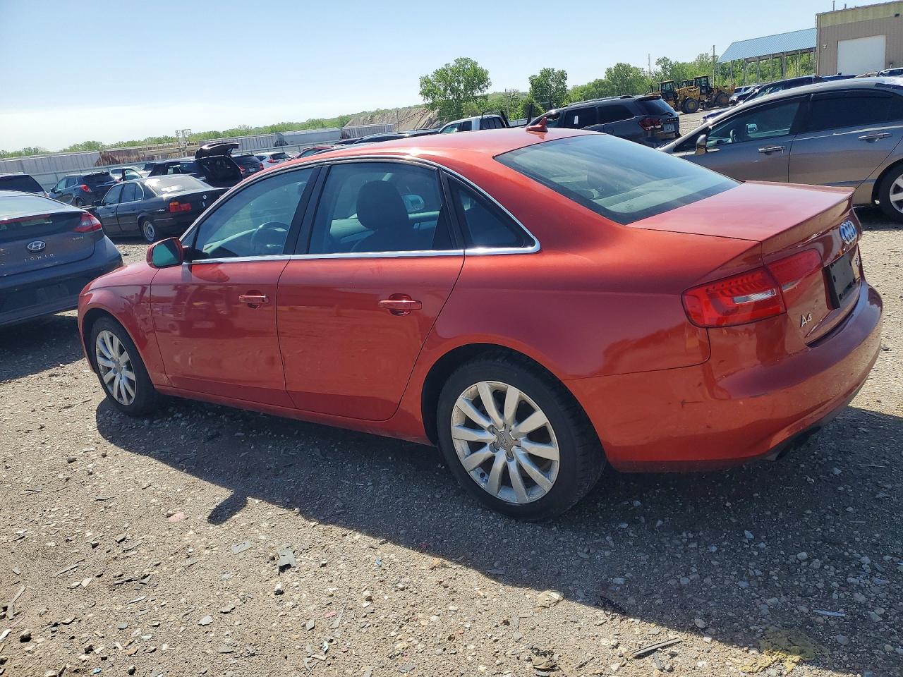 2013 Audi A4 Premium Red vin: WAUBFAFL5DN043186
