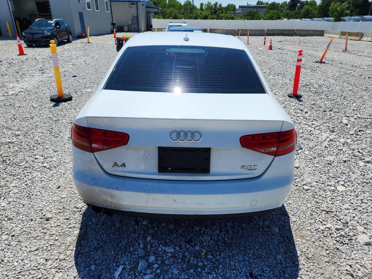 2014 Audi A4 Premium White vin: WAUBFAFL5EA031225