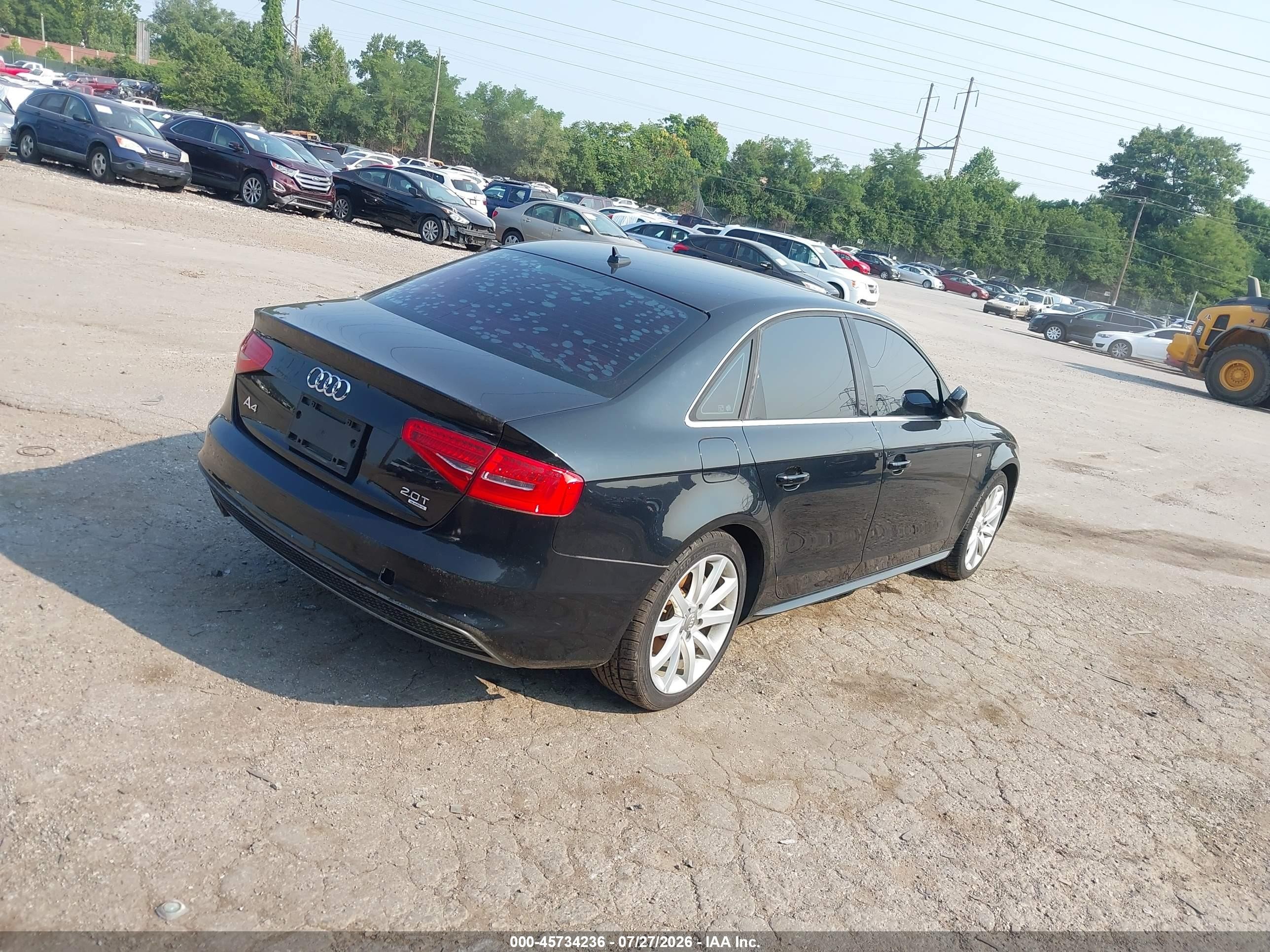 2014 Audi A4 2.0t Premium Black vin: WAUBFAFL5EN044582
