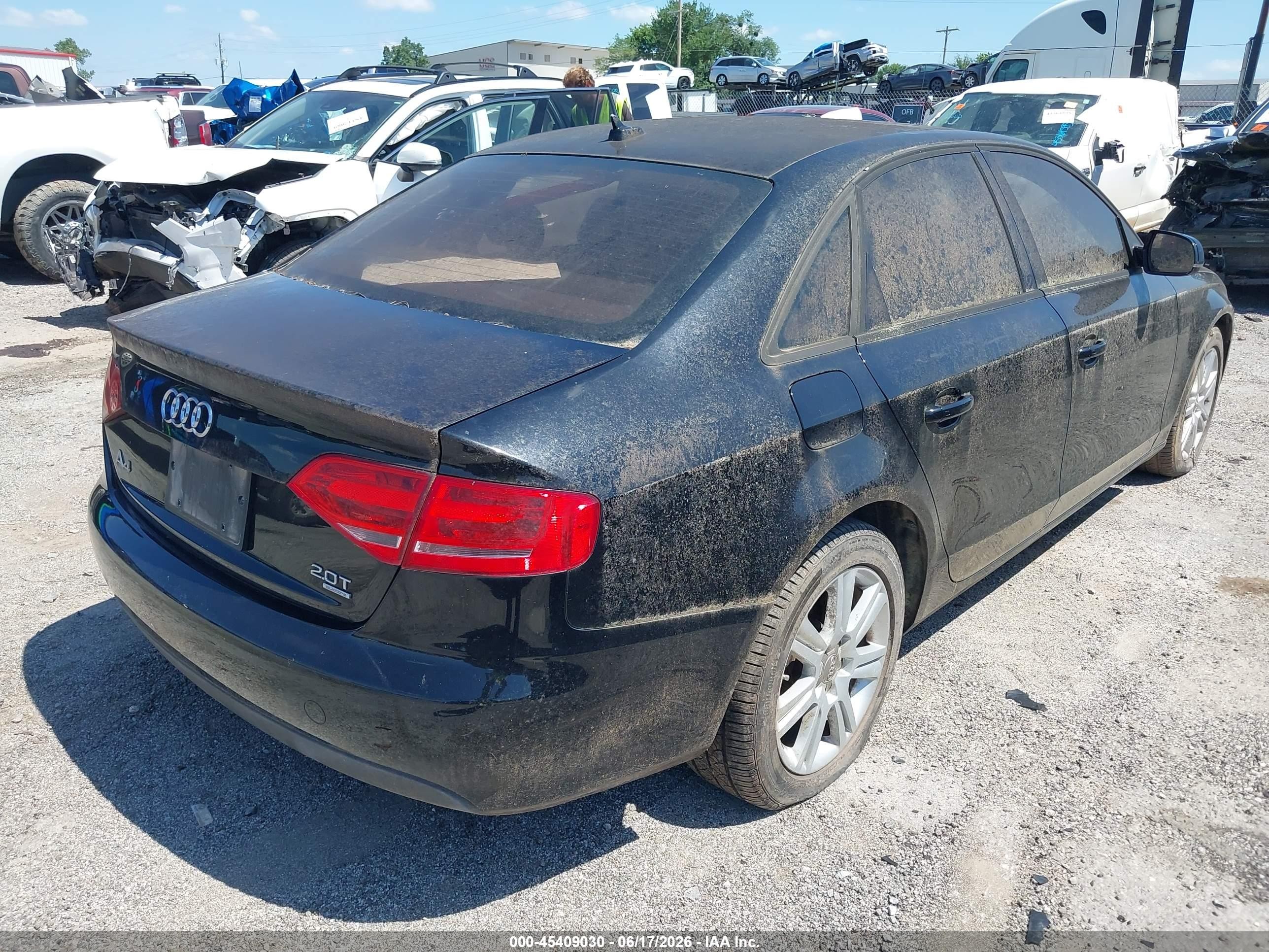 2010 Audi A4 2.0t Premium Black vin: WAUBFAFL6AN033455