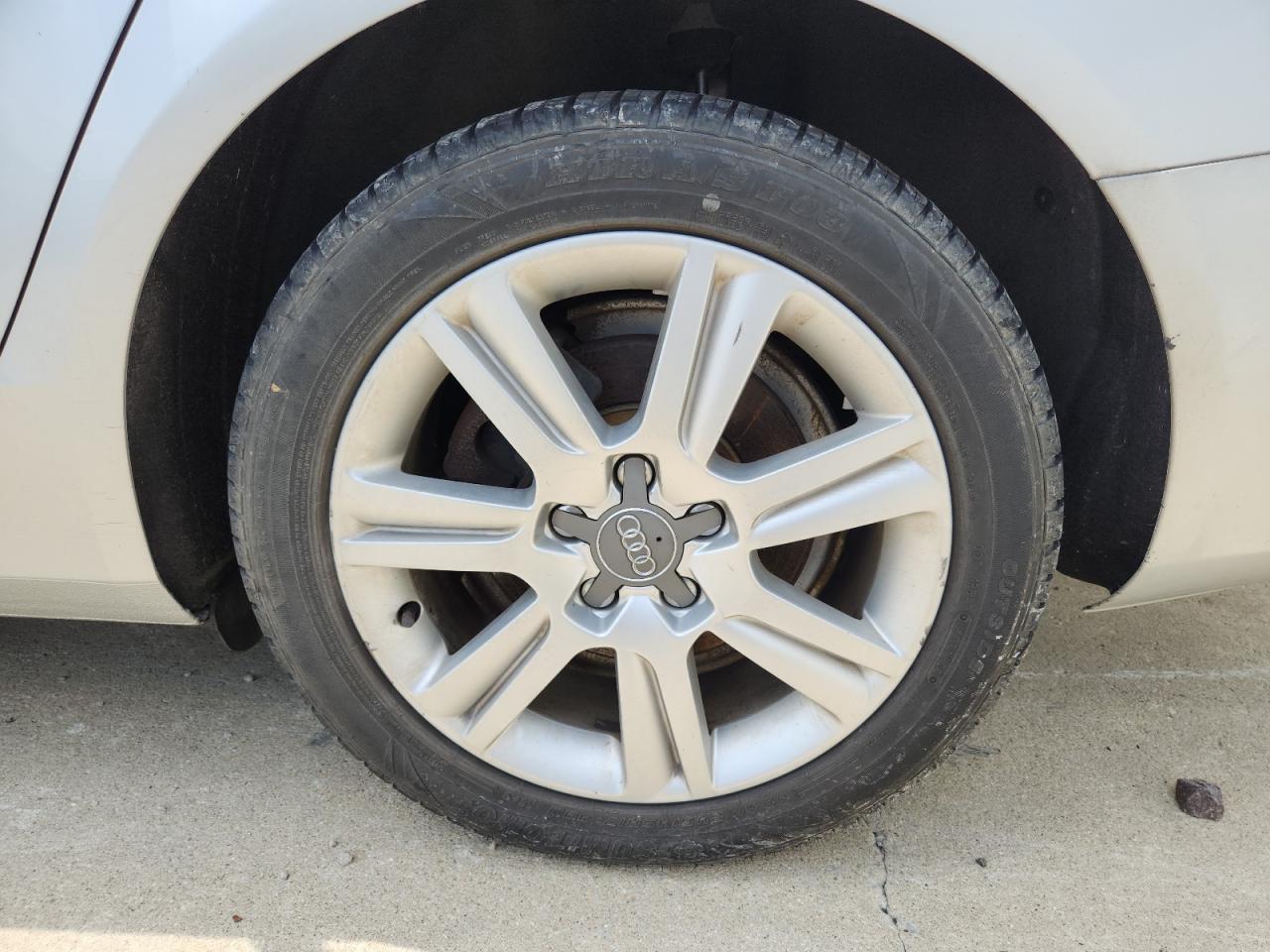 2010 Audi A4 Premium Silver vin: WAUBFAFL6AN042544 Damage: Left Rear Wheel, Curb Rash, 5 To 6 Inches