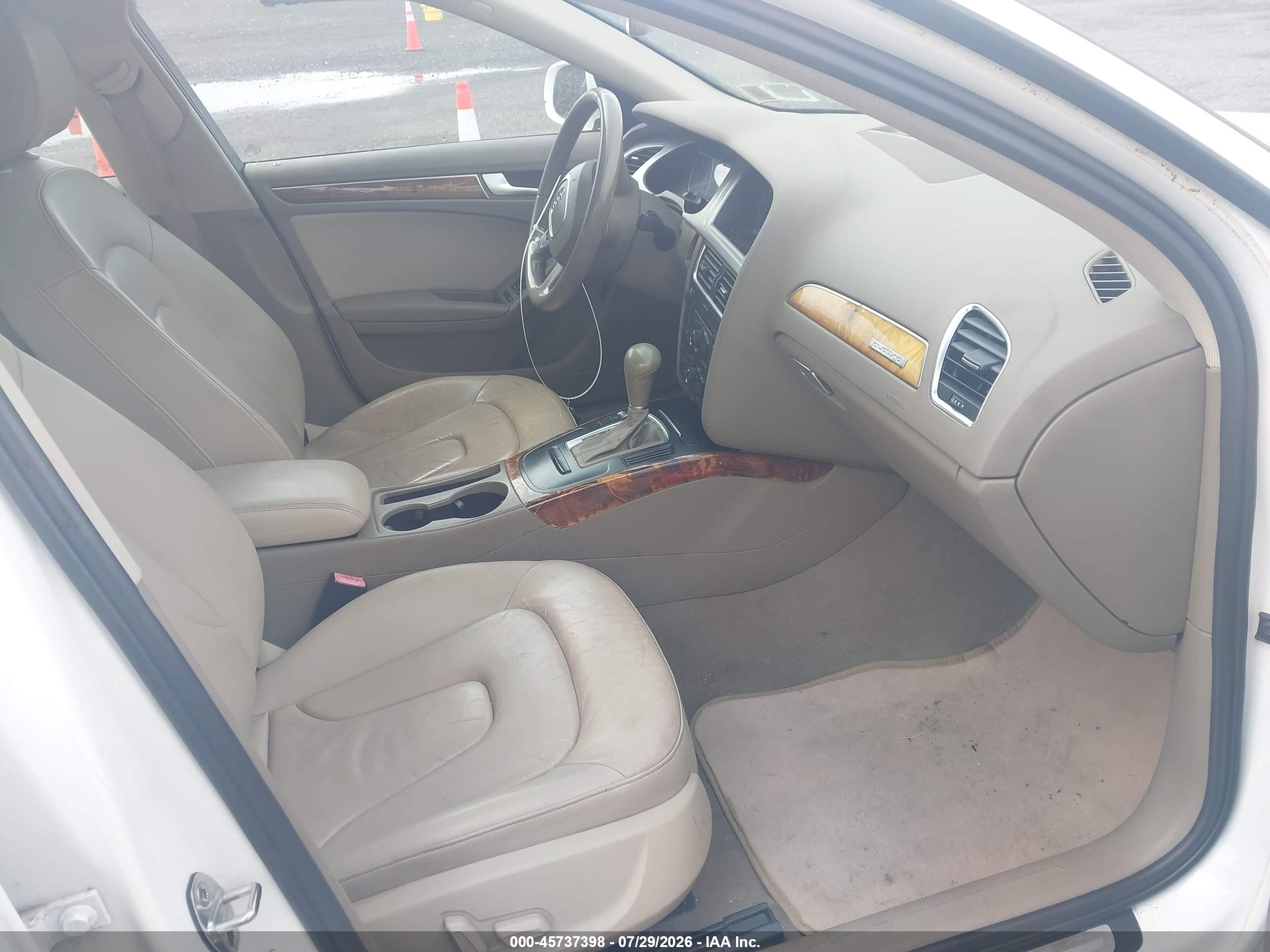 2011 Audi A4 2.0t Premium White vin: WAUBFAFL6BN009965