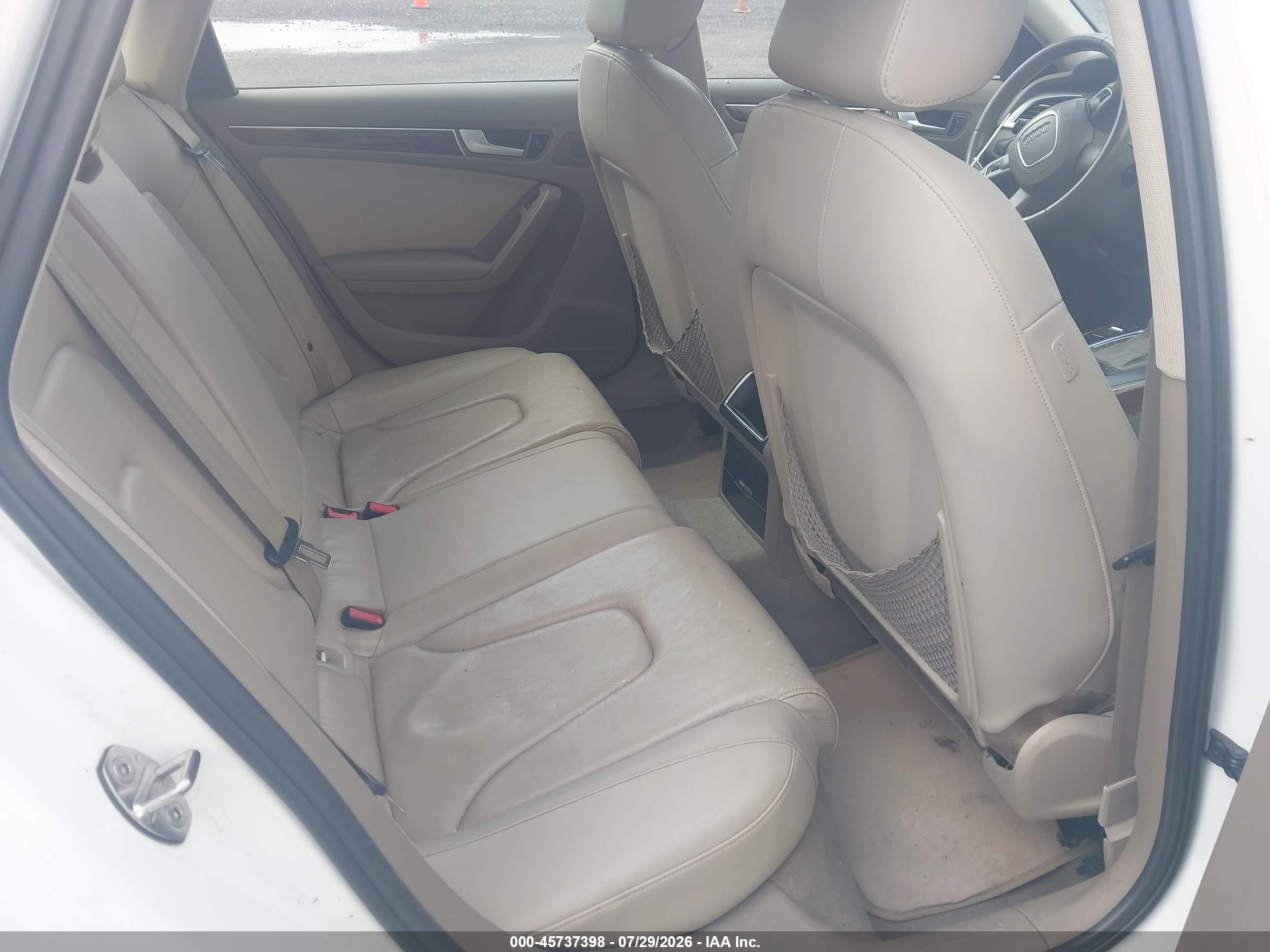 2011 Audi A4 2.0t Premium White vin: WAUBFAFL6BN009965