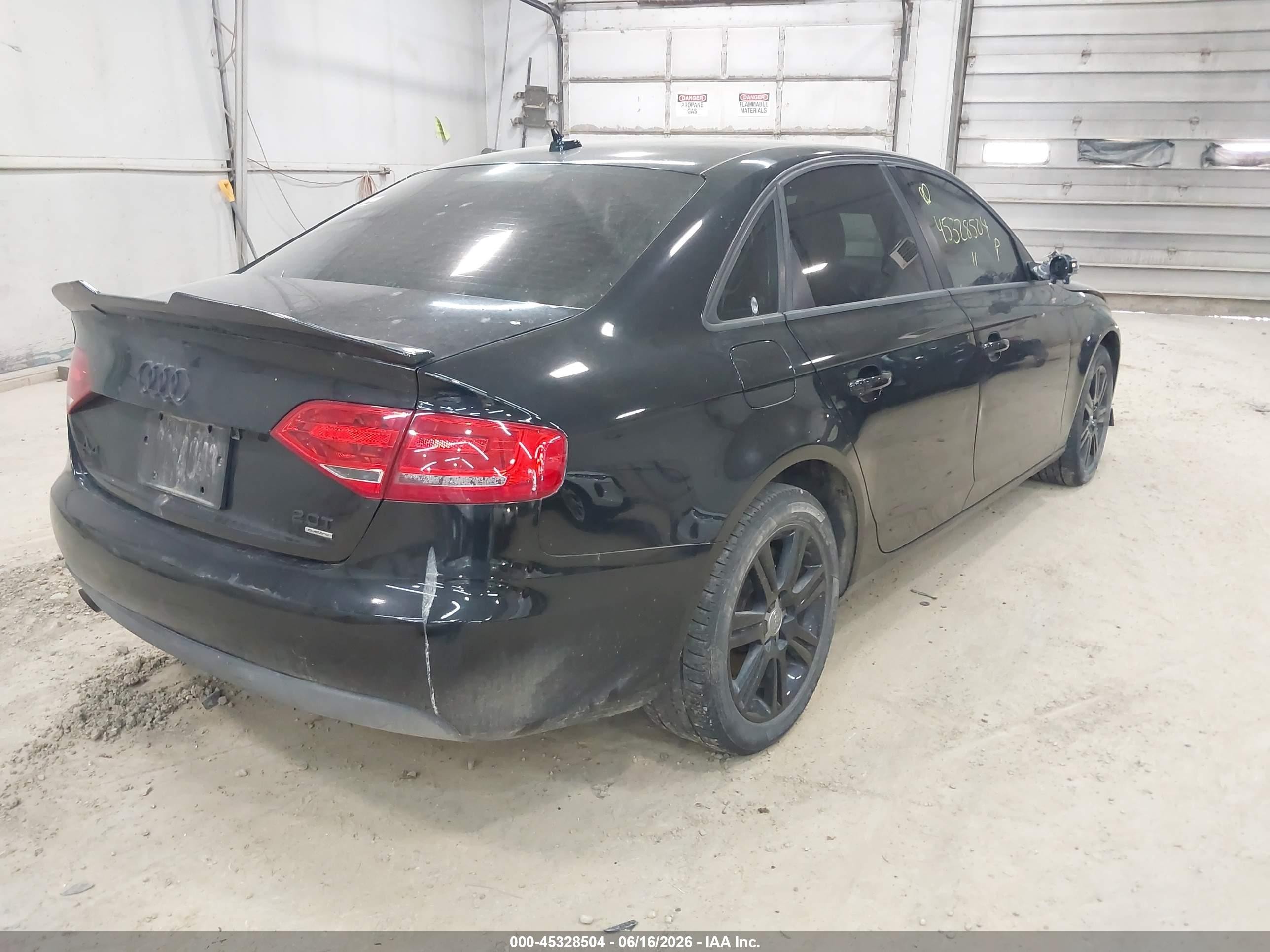 2011 Audi A4 2.0t Premium Black vin: WAUBFAFL6BN038690