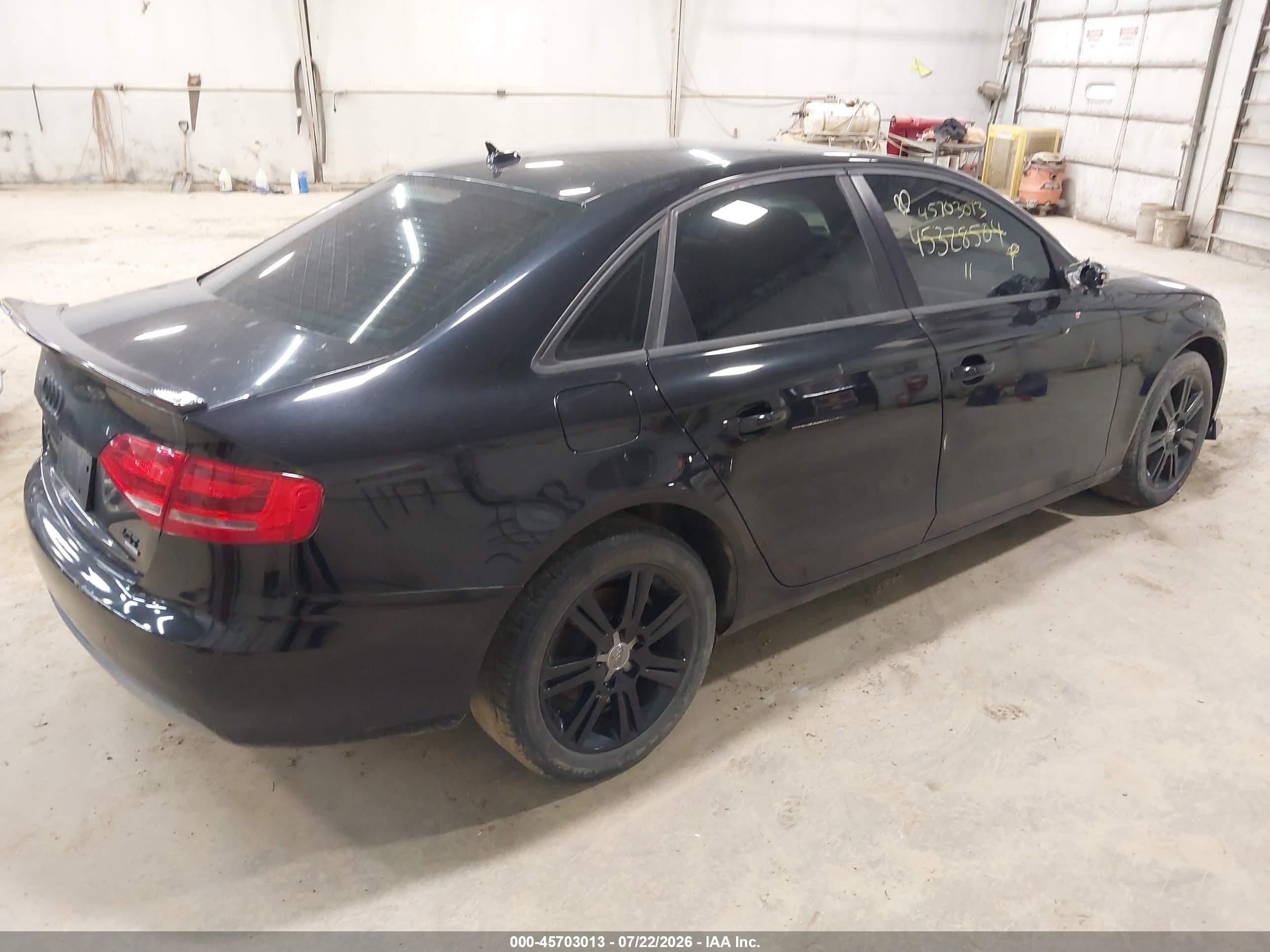 2011 Audi A4 2.0t Premium Black vin: WAUBFAFL6BN038690