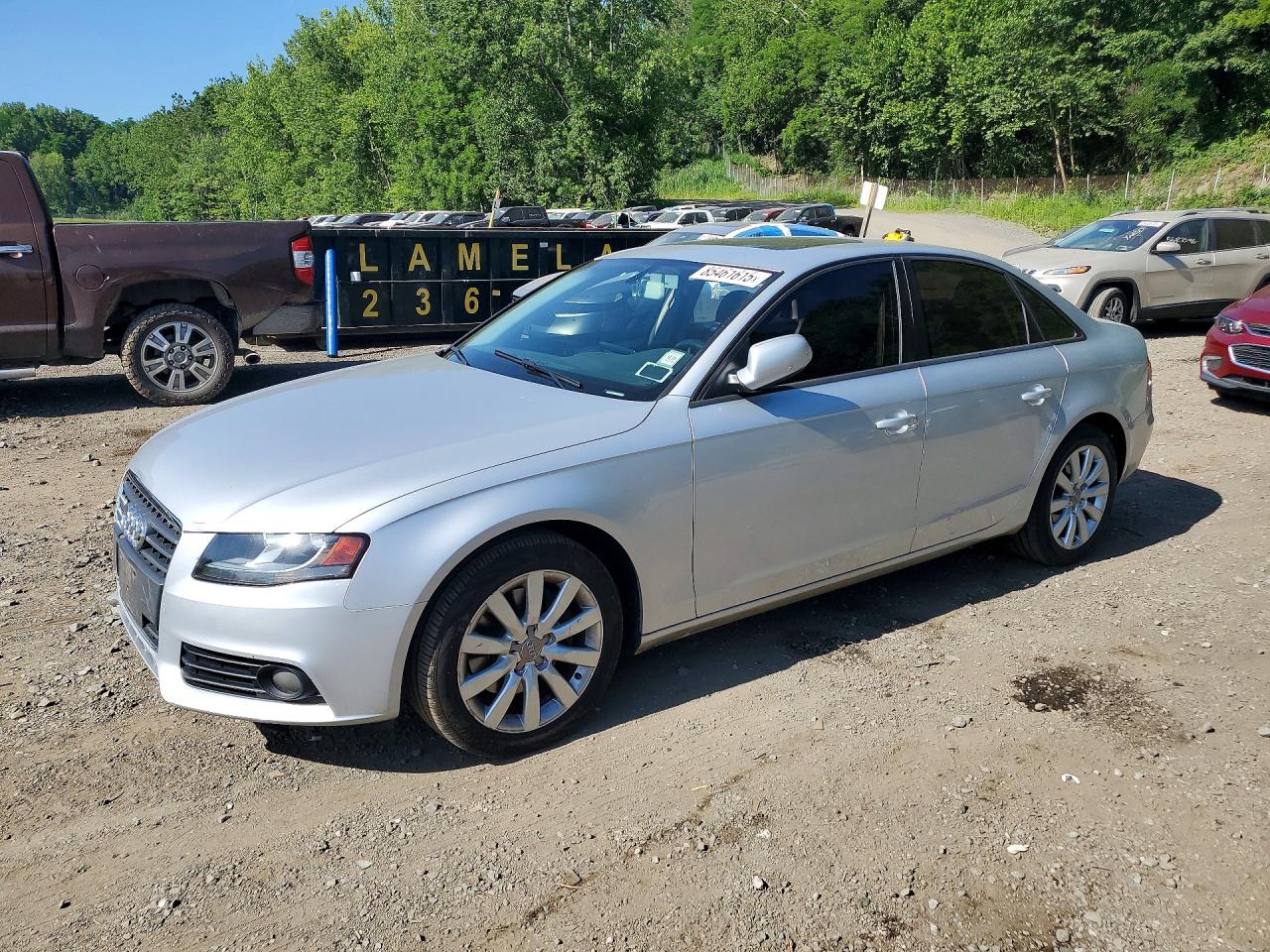 2012 Audi A4 Premium Silver vin: WAUBFAFL6CA088241