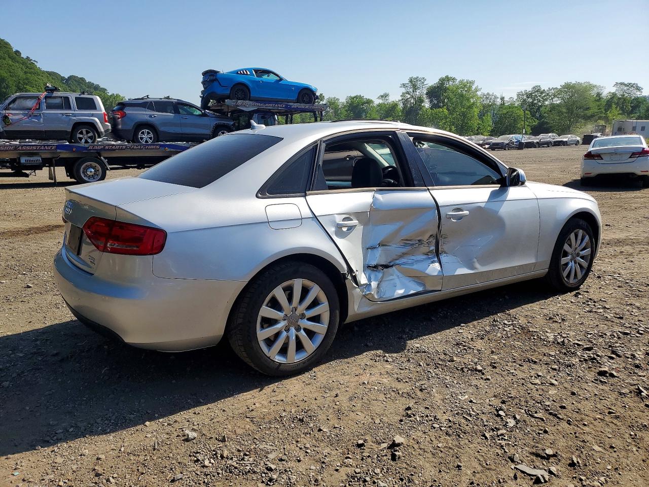 2012 Audi A4 Premium Silver vin: WAUBFAFL6CA088241