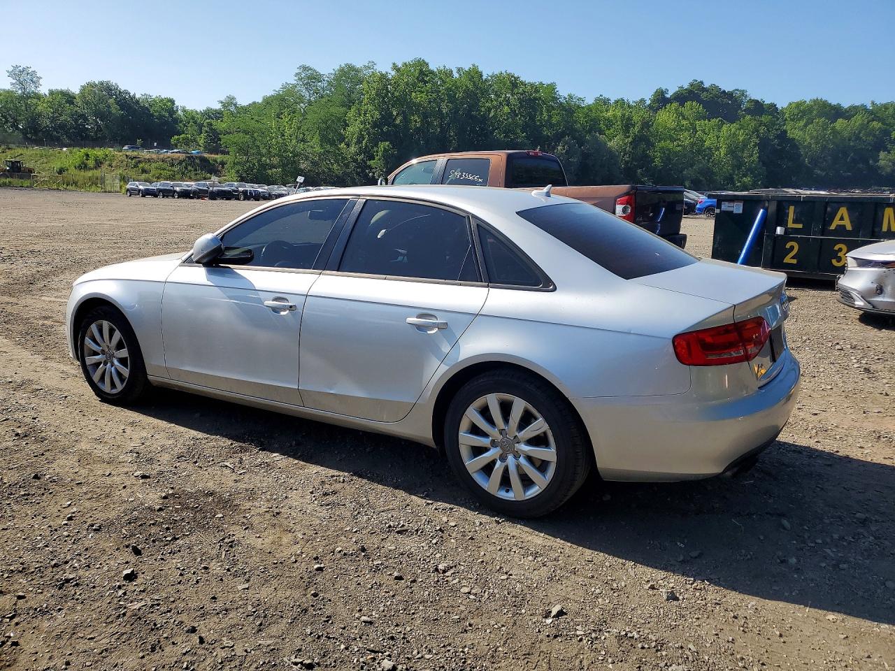 2012 Audi A4 Premium Silver vin: WAUBFAFL6CA088241