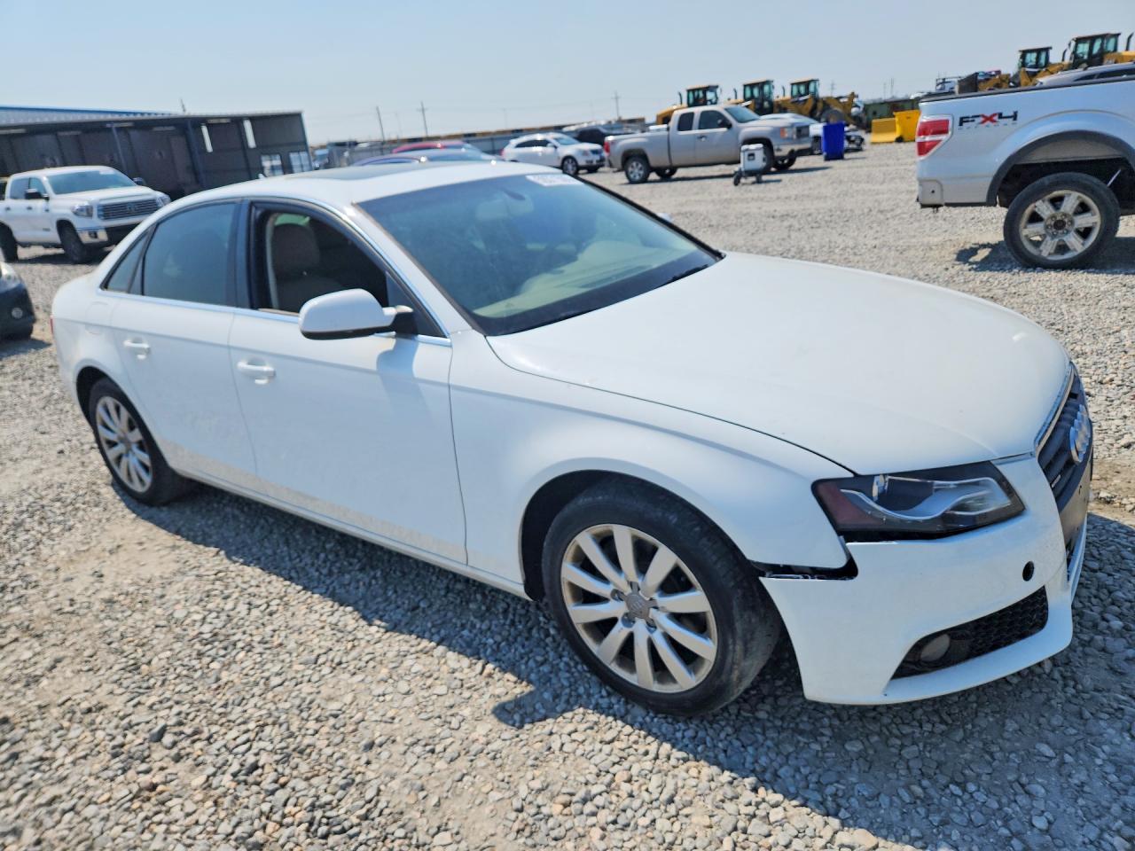 2012 Audi A4 Premium White vin: WAUBFAFL6CA120492