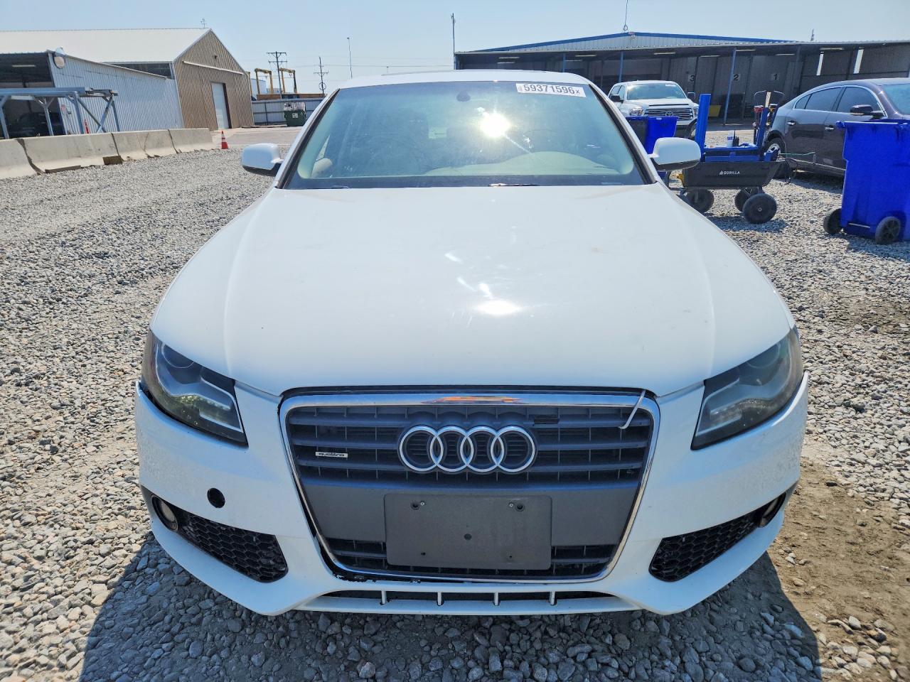 2012 Audi A4 Premium White vin: WAUBFAFL6CA120492