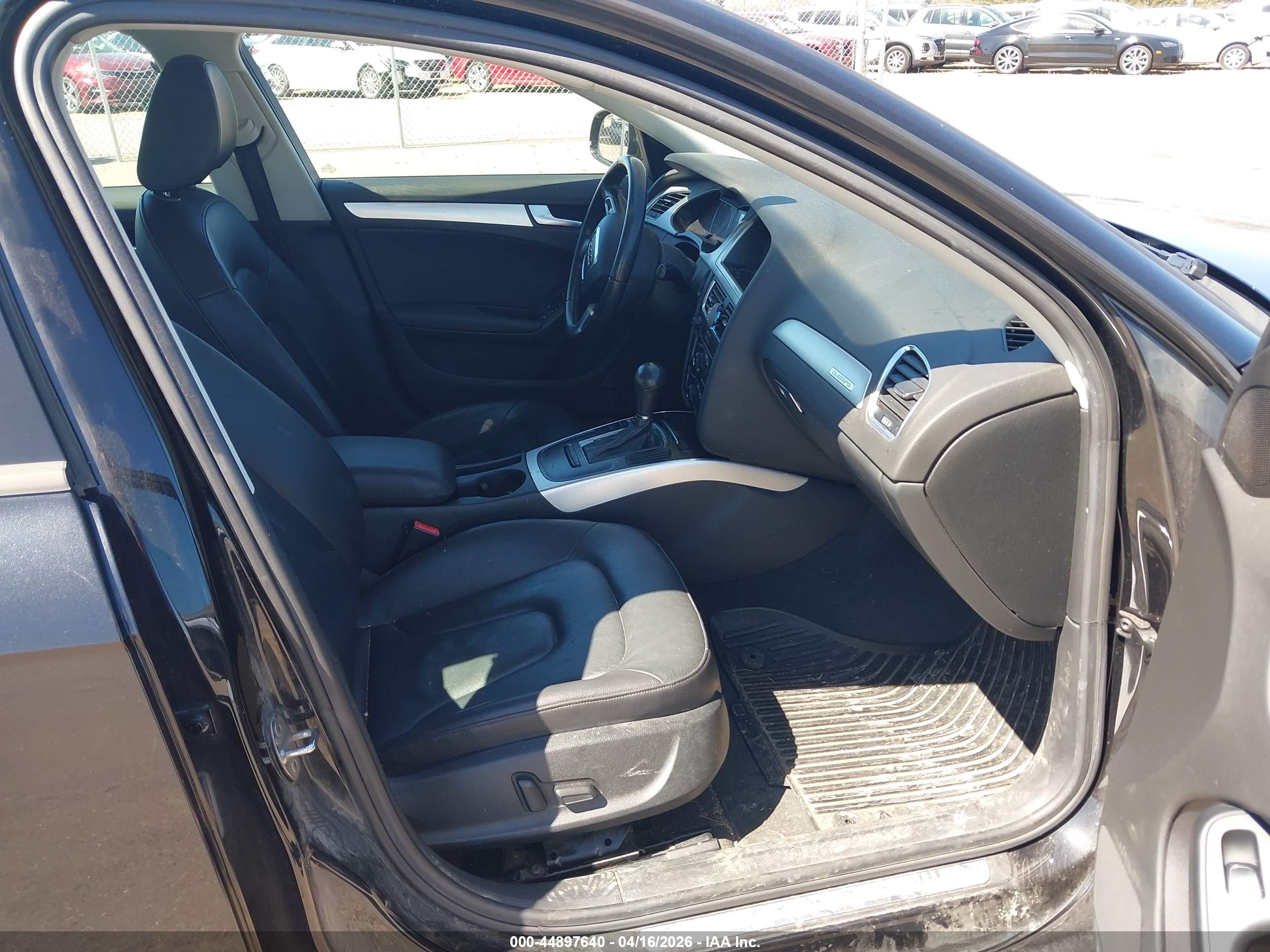 2012 Audi A4 2.0t Premium Black vin: WAUBFAFL6CN013533
