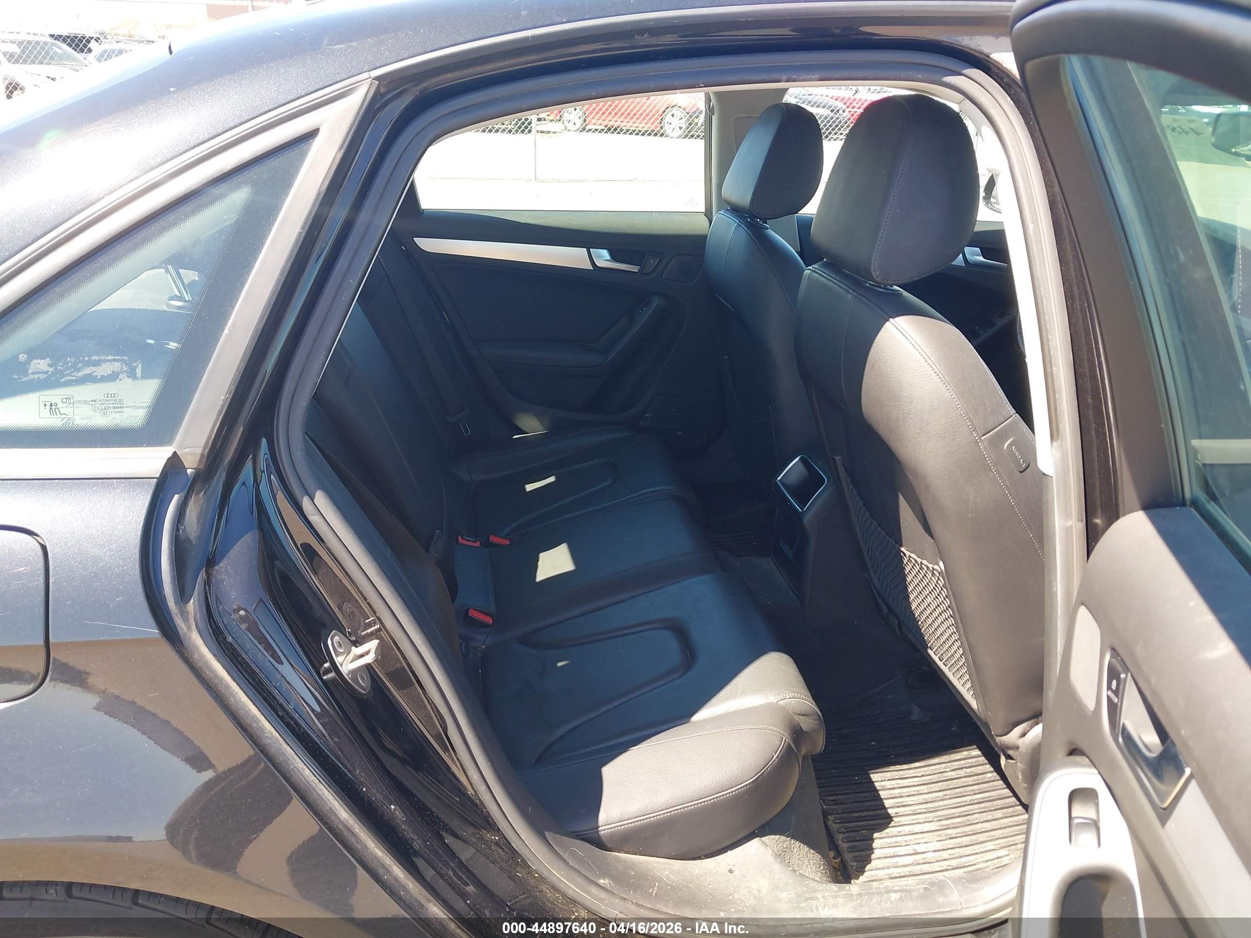 2012 Audi A4 2.0t Premium Black vin: WAUBFAFL6CN013533