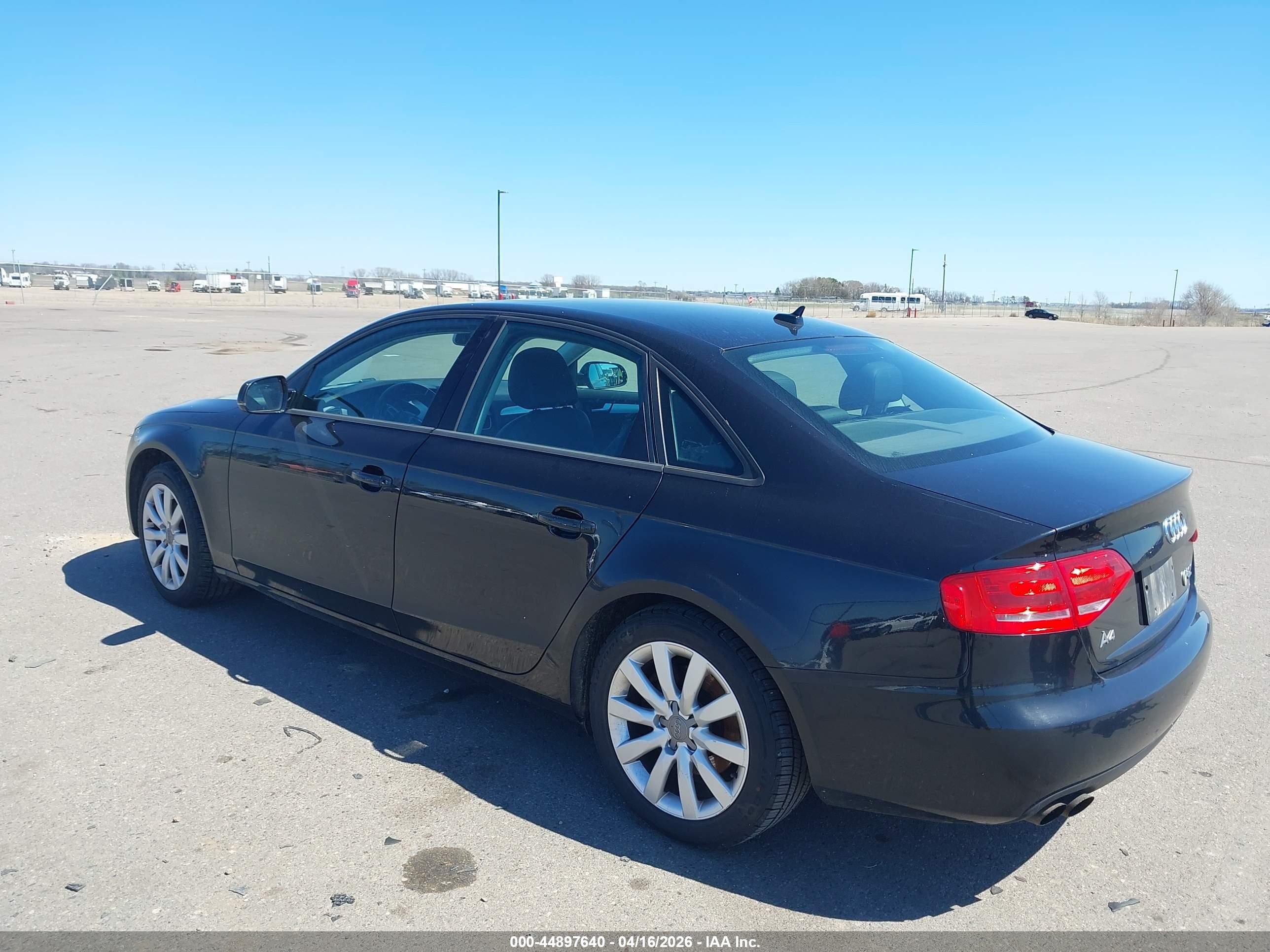 2012 Audi A4 2.0t Premium Black vin: WAUBFAFL6CN013533