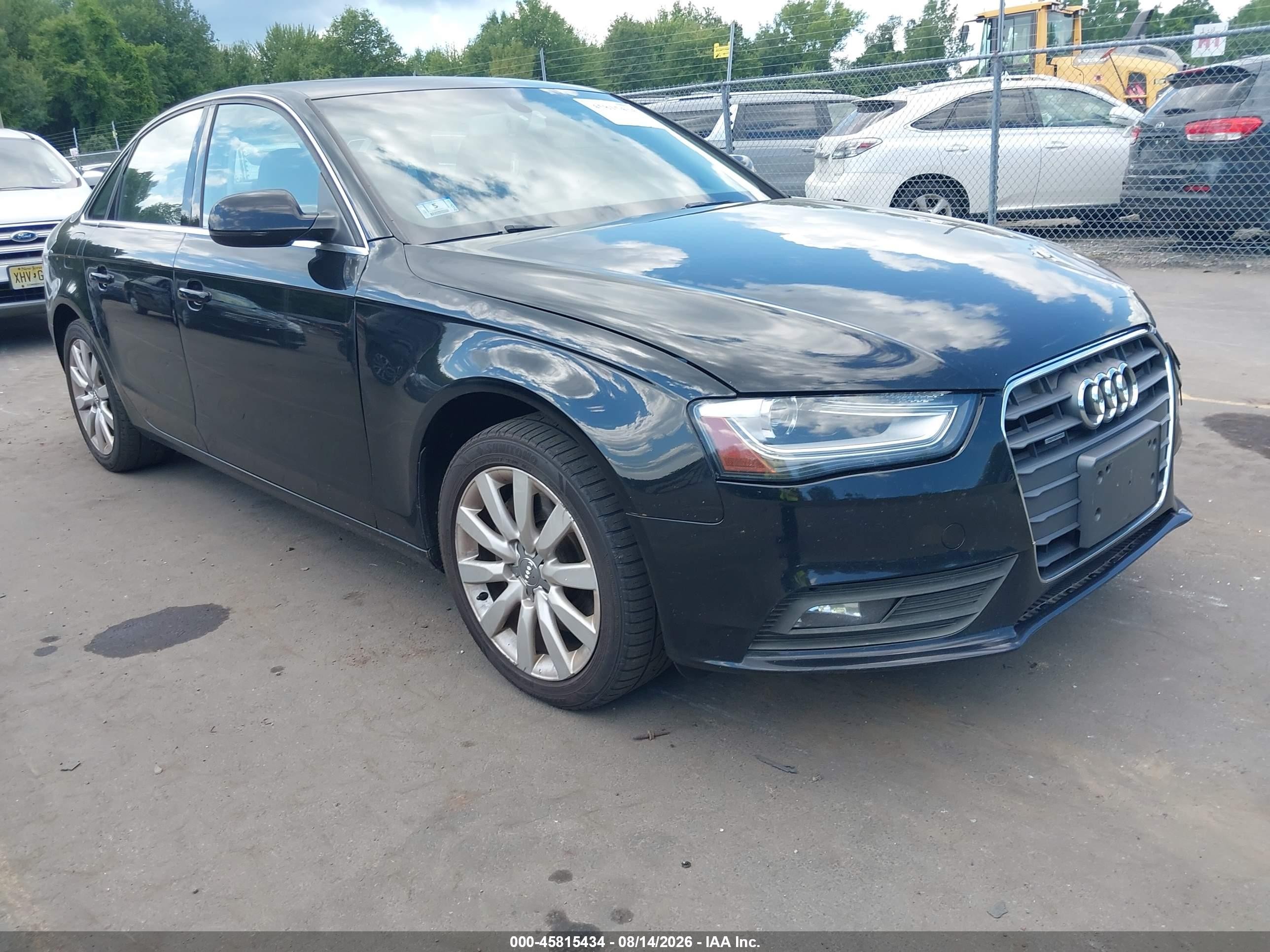 2013 Audi A4 2.0t Premium Black vin: WAUBFAFL6DN046453