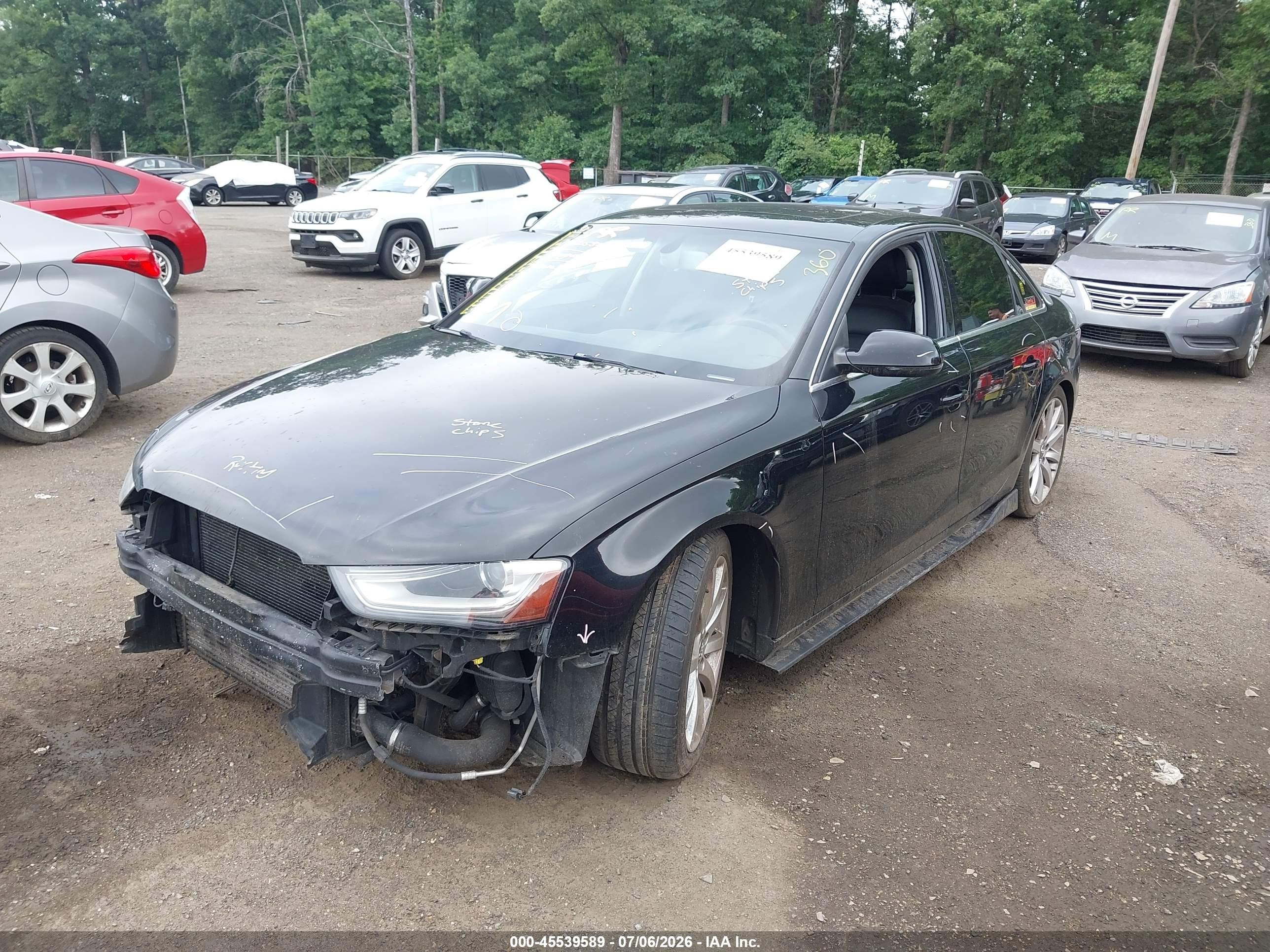 2013 Audi A4 2.0t Premium Black vin: WAUBFAFL6DN049644