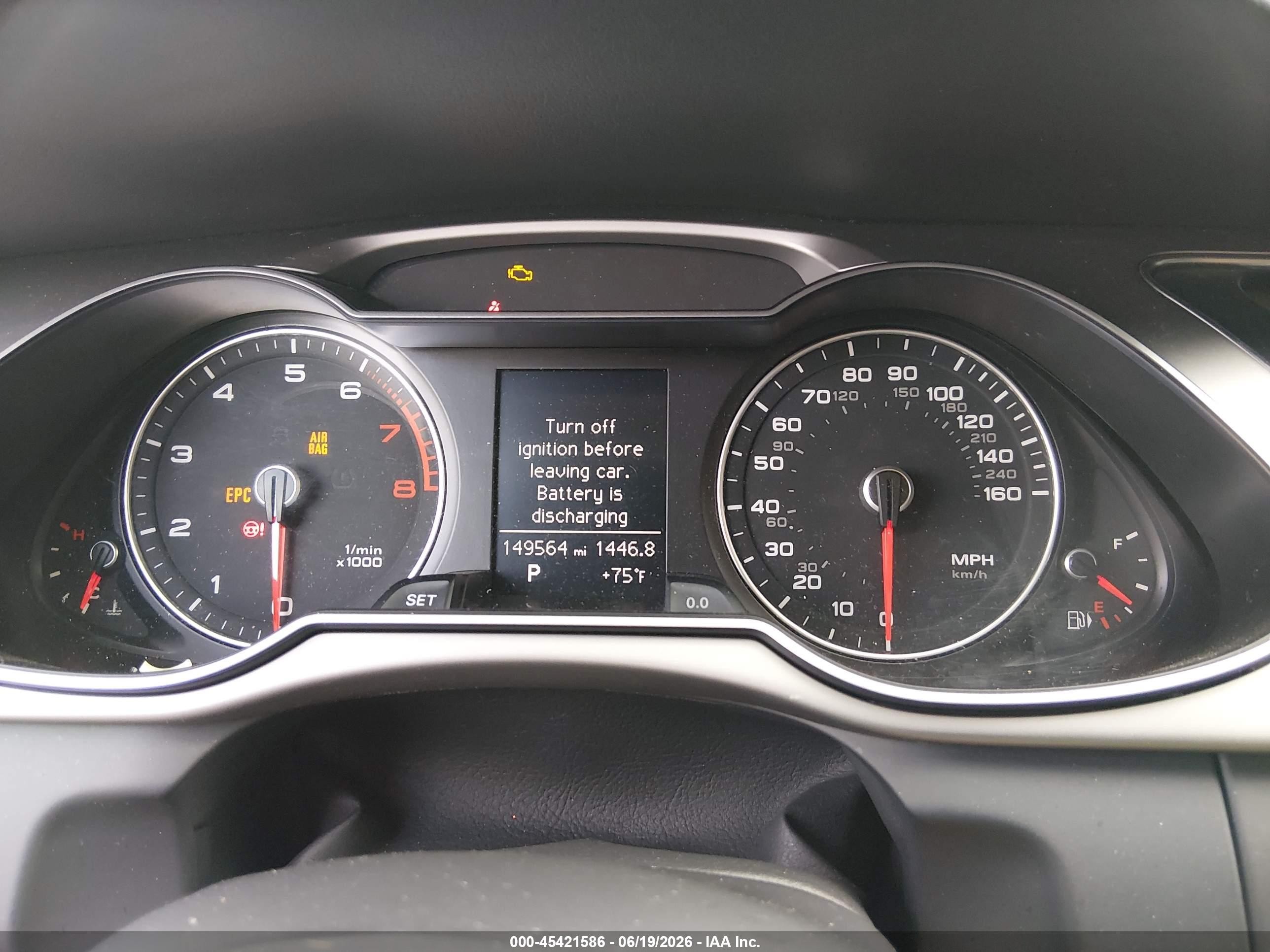 2014 Audi A4 2.0t Premium Gray vin: WAUBFAFL6EN039875