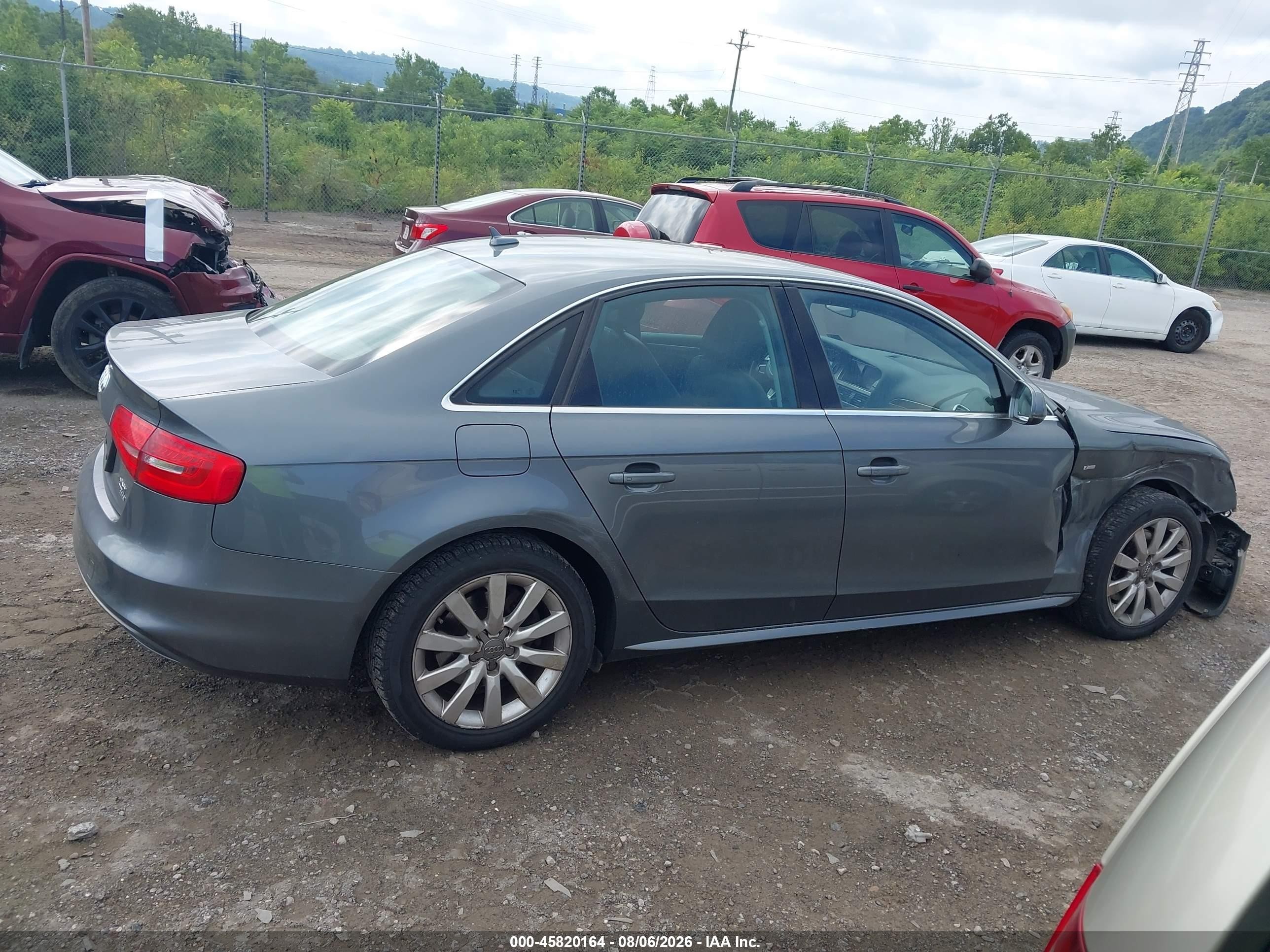 2015 Audi A4 2.0t Premium Gray vin: WAUBFAFL6FN002603