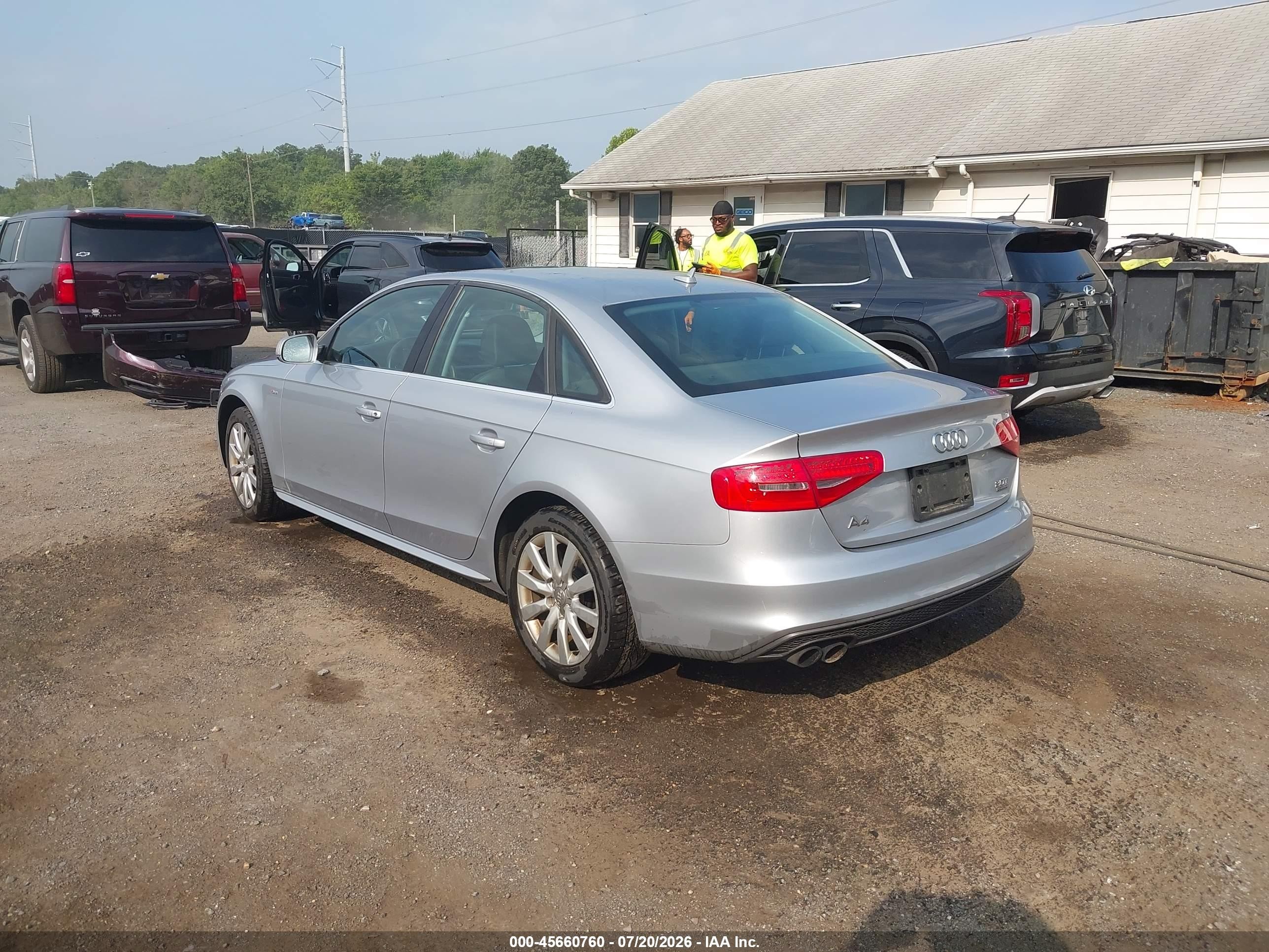 2015 Audi A4 2.0t Premium Silver vin: WAUBFAFL6FN025704