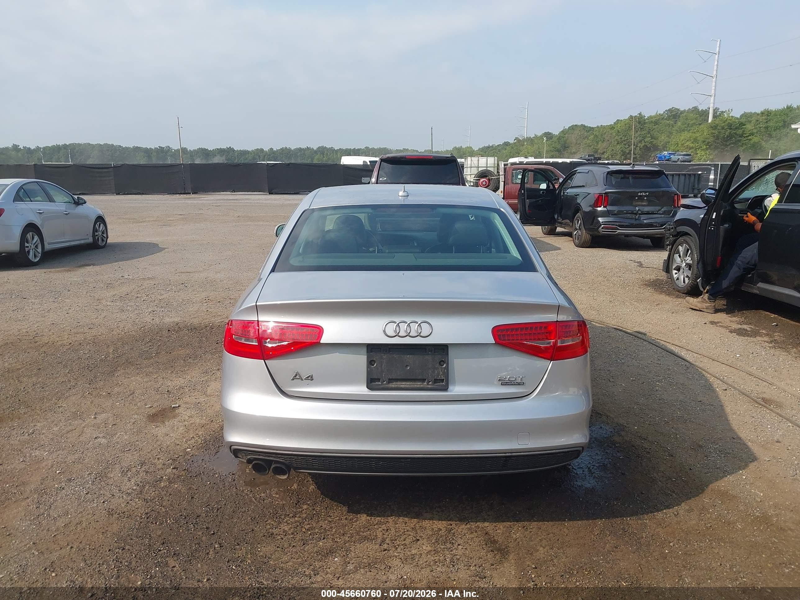 2015 Audi A4 2.0t Premium Silver vin: WAUBFAFL6FN025704