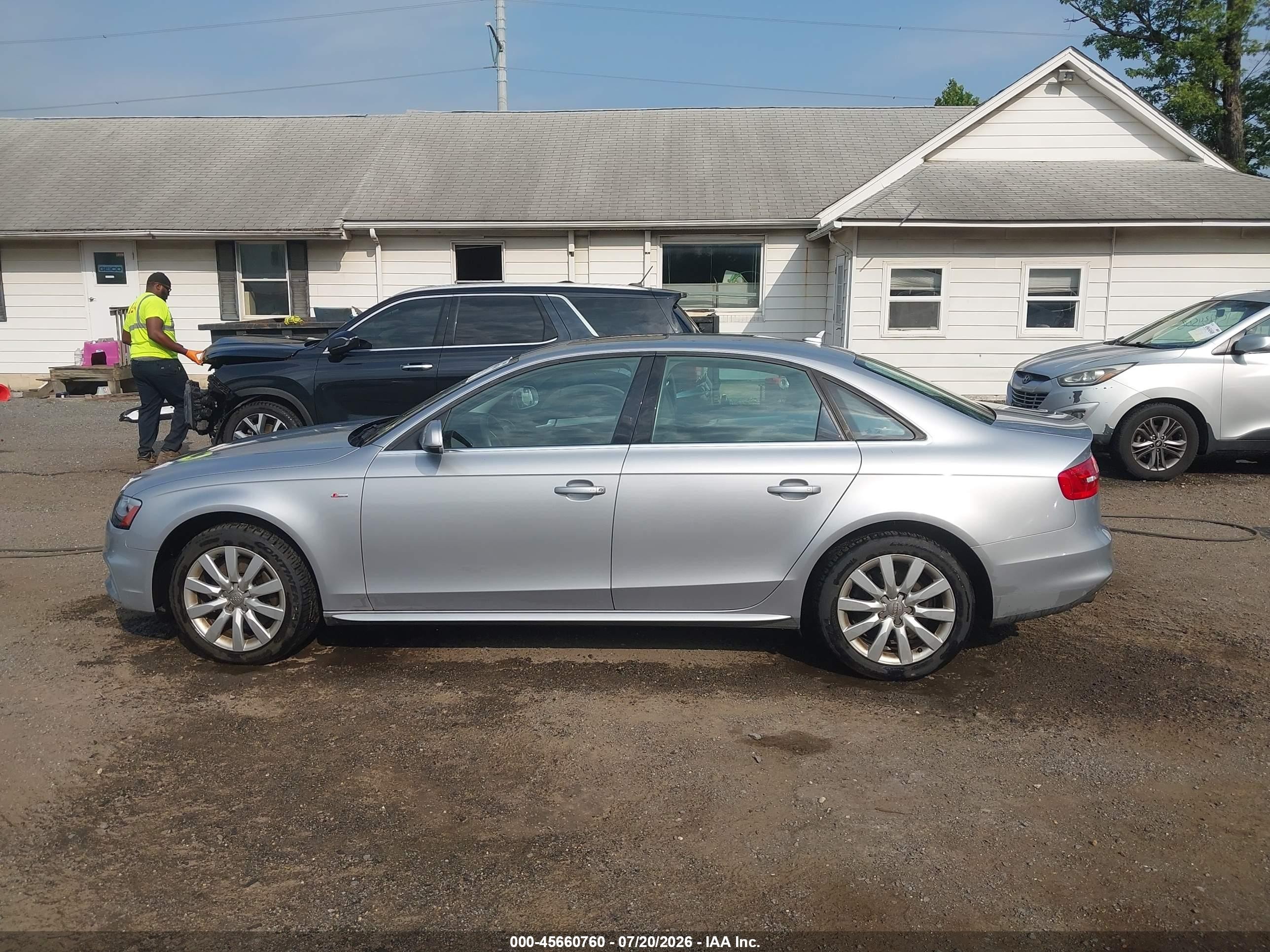 2015 Audi A4 2.0t Premium Silver vin: WAUBFAFL6FN025704