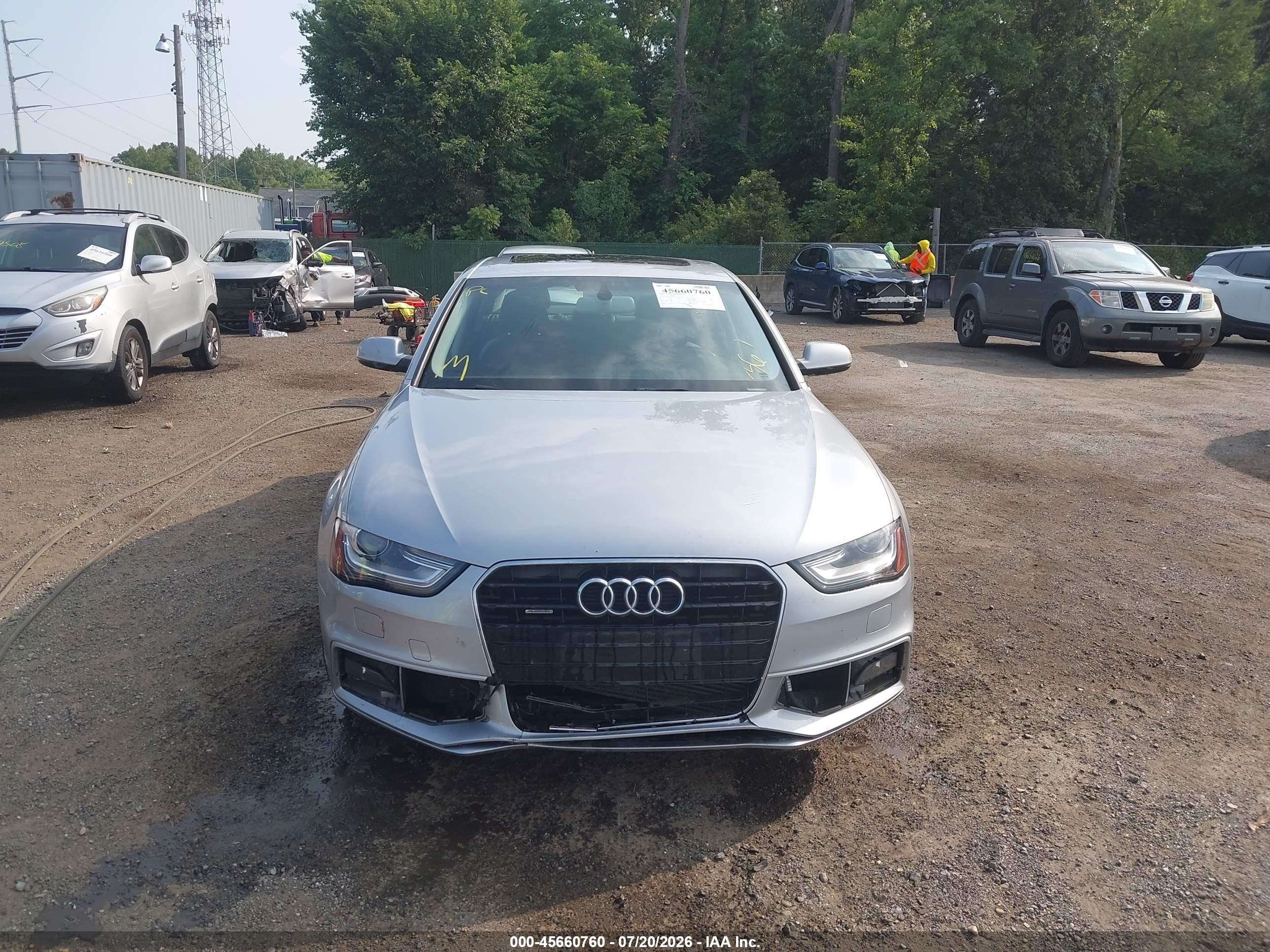 2015 Audi A4 2.0t Premium Silver vin: WAUBFAFL6FN025704