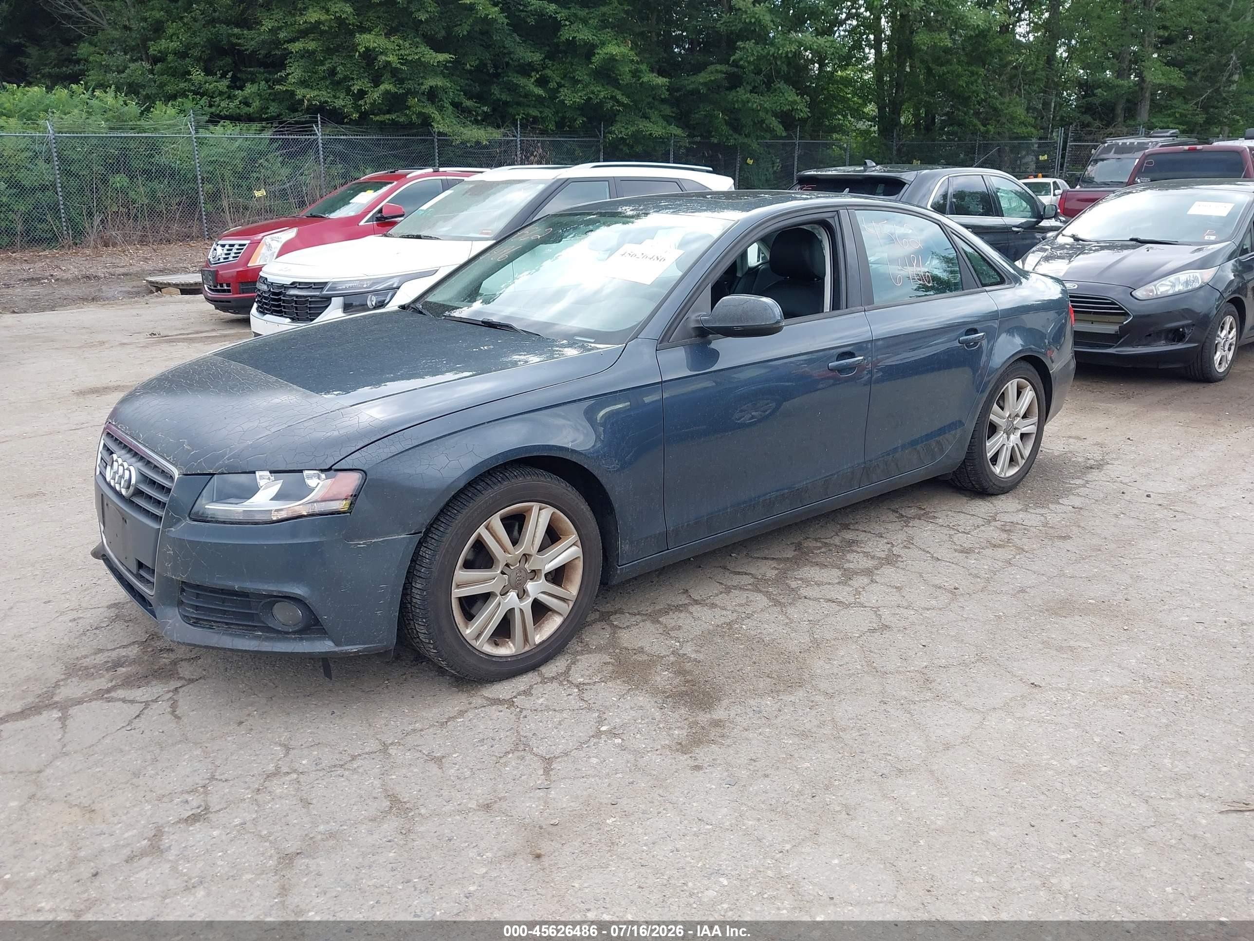 2010 Audi A4 2.0t Premium Blue vin: WAUBFAFL7AN039412